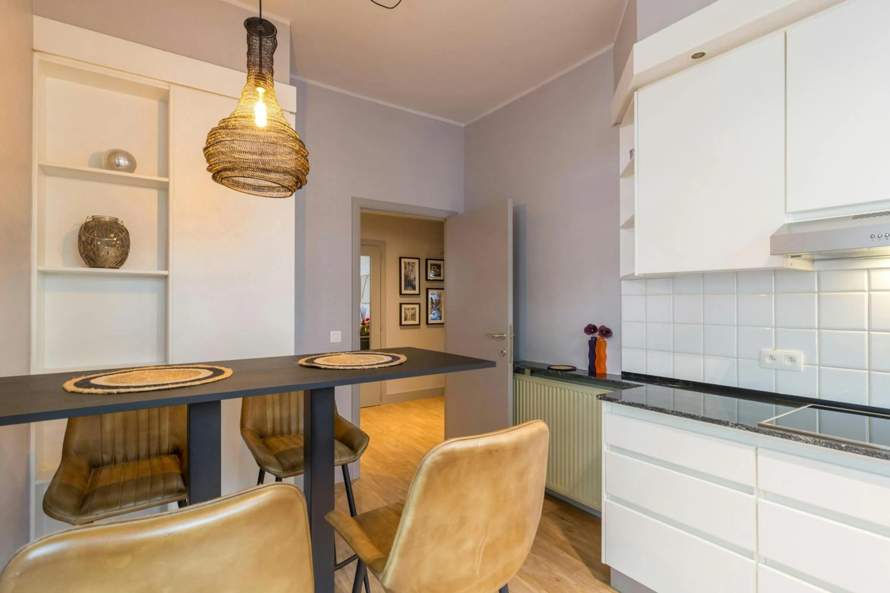 Kitchen or kitchenette in Leonardo Hotel Antwerp The Plaza