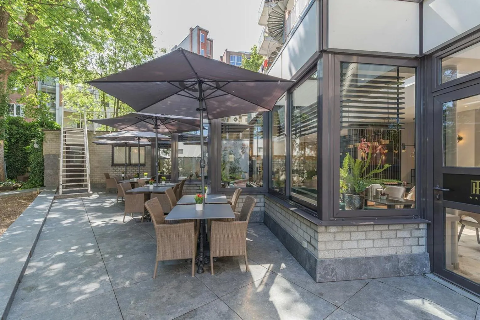 Balcony/Terrace in Leonardo Hotel Antwerp The Plaza