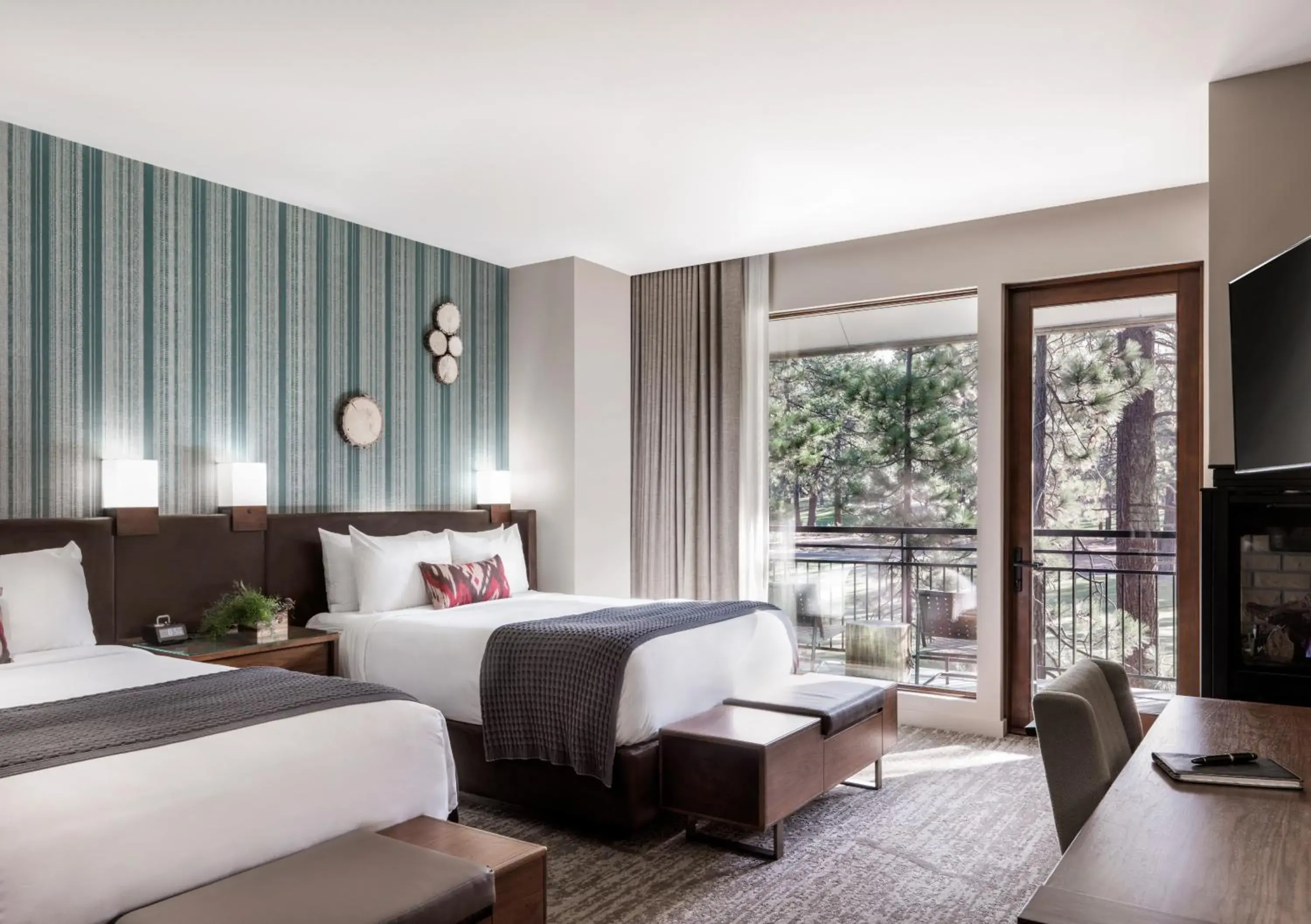 Deluxe Queen Room with Two Queen Beds in Edgewood Tahoe Resort Deluxe Queen Room with Two Queen Beds in Edgewood Tahoe Resort