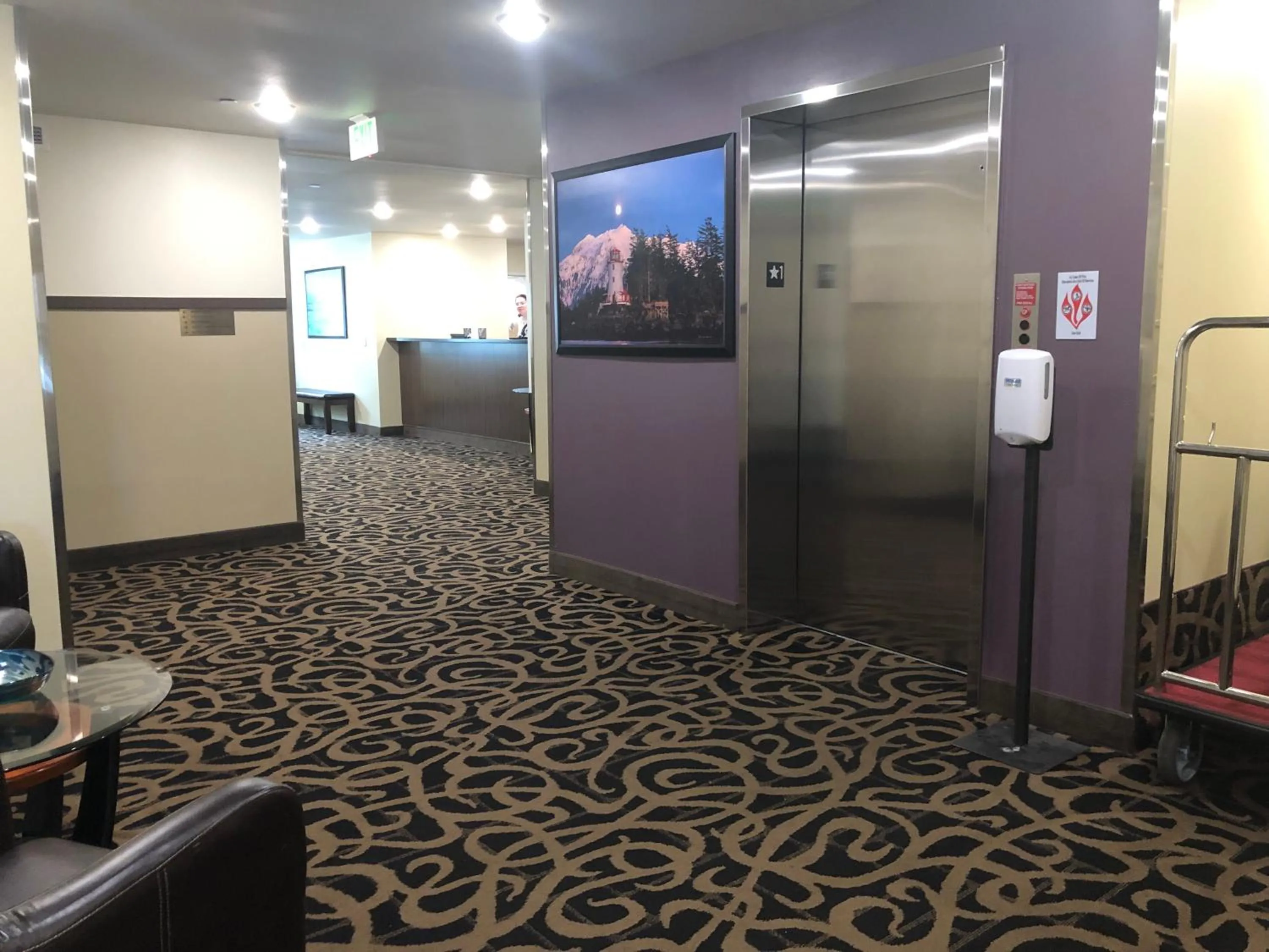 elevator in Aspen Suites Hotel Sitka