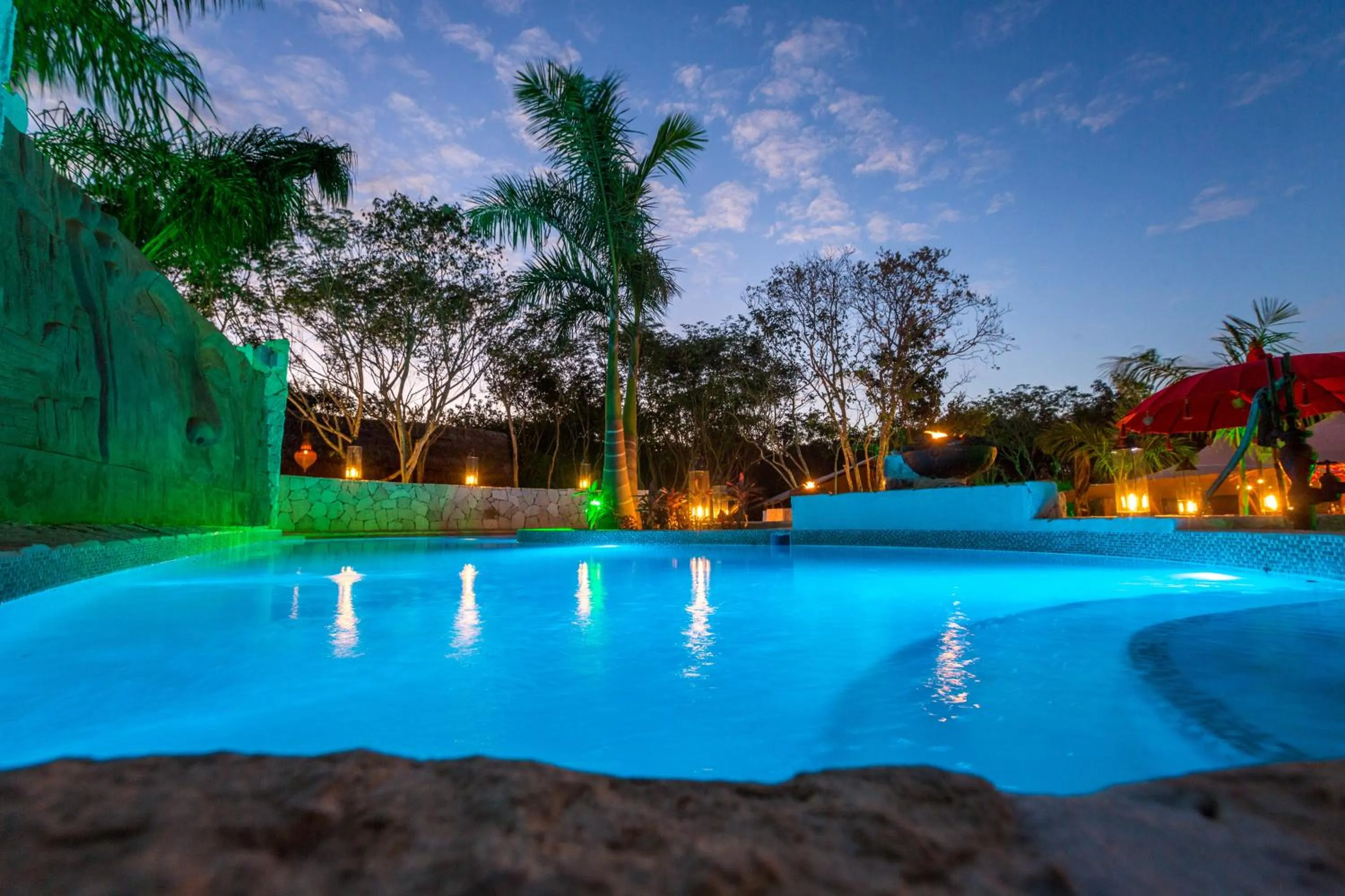 Swimming pool in Serenity Authentic Glamping Tulum
