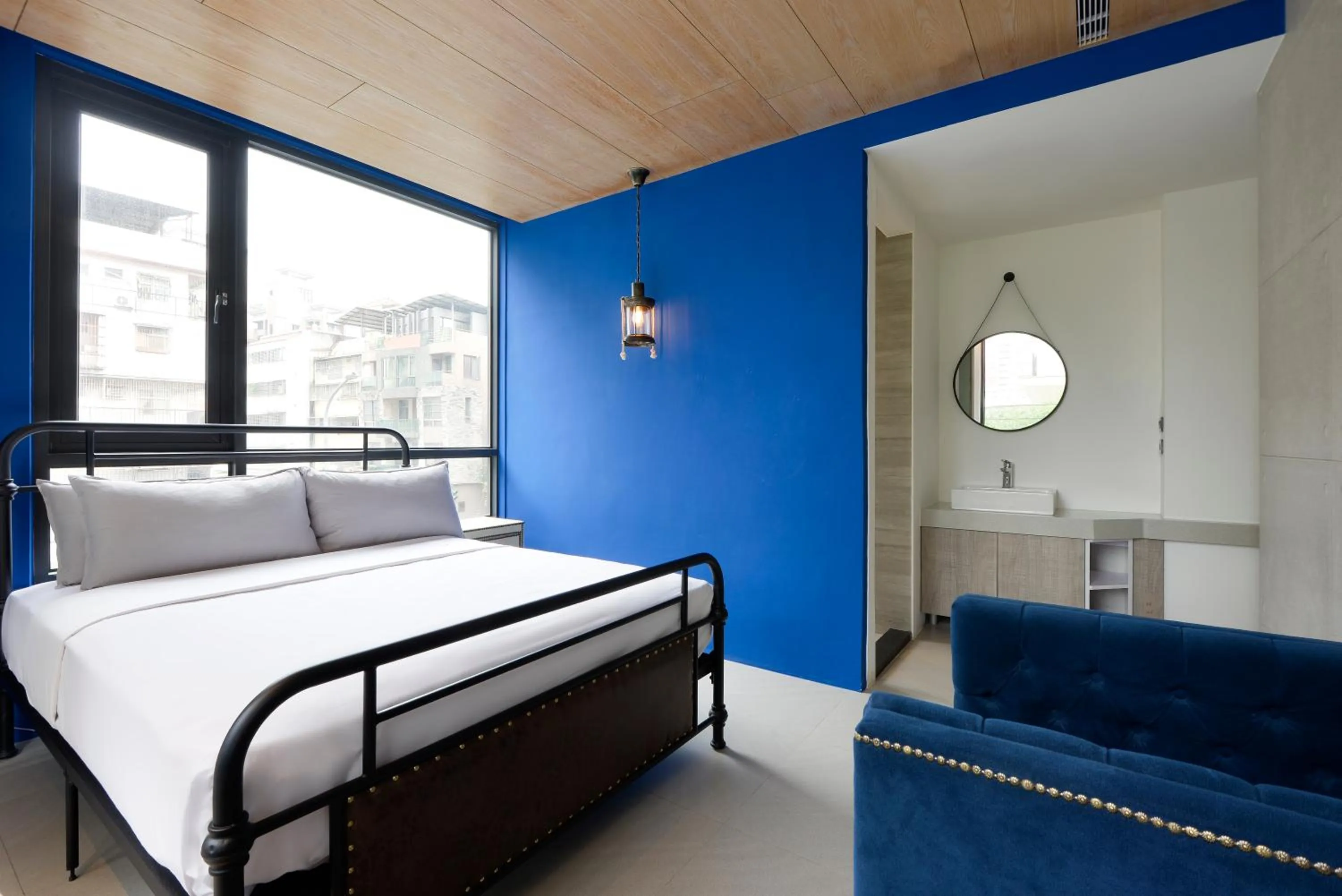 Bed in Taichung Amour Hotel