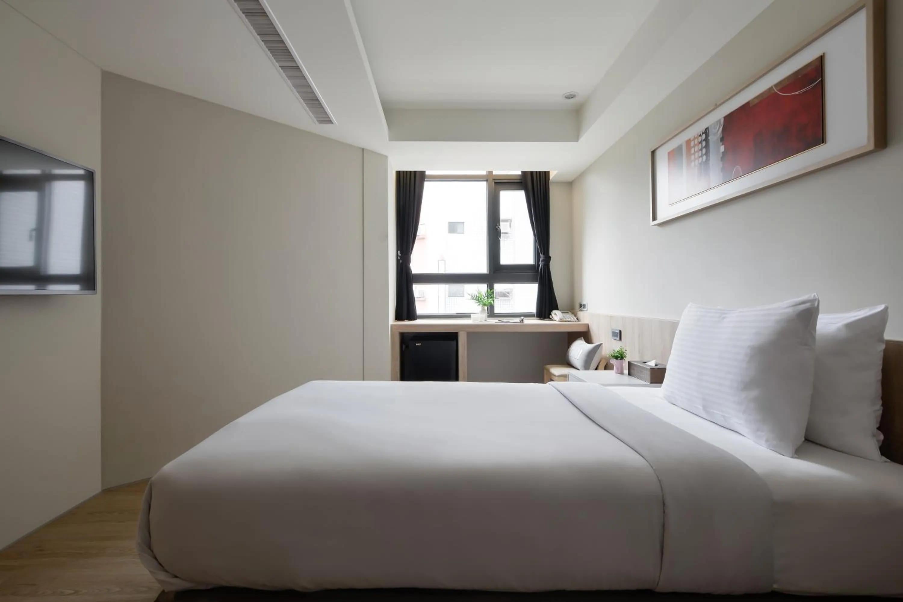 Bed in Taichung Amour Hotel