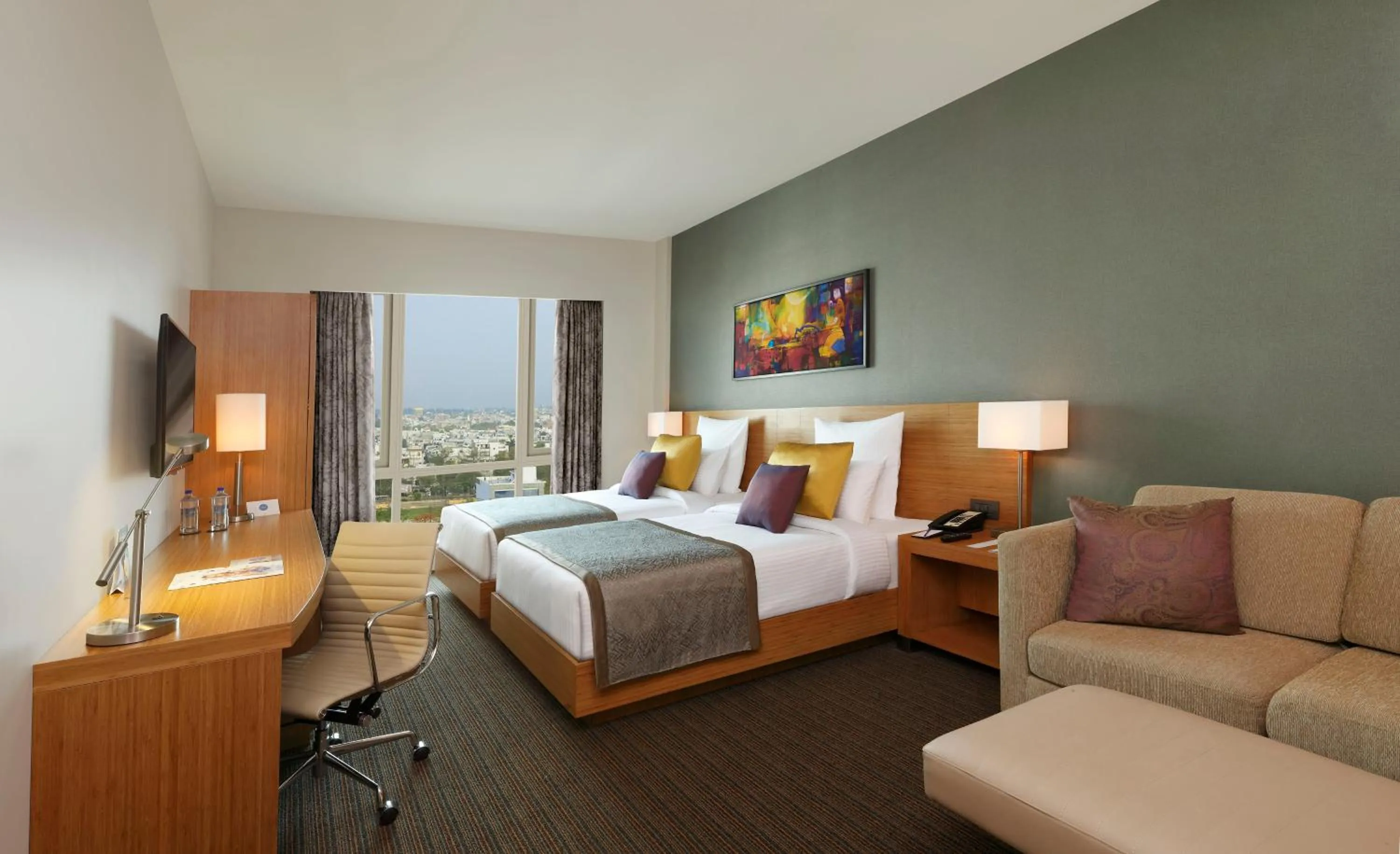 Shower, Bed in Novotel Lucknow Gomti Nagar