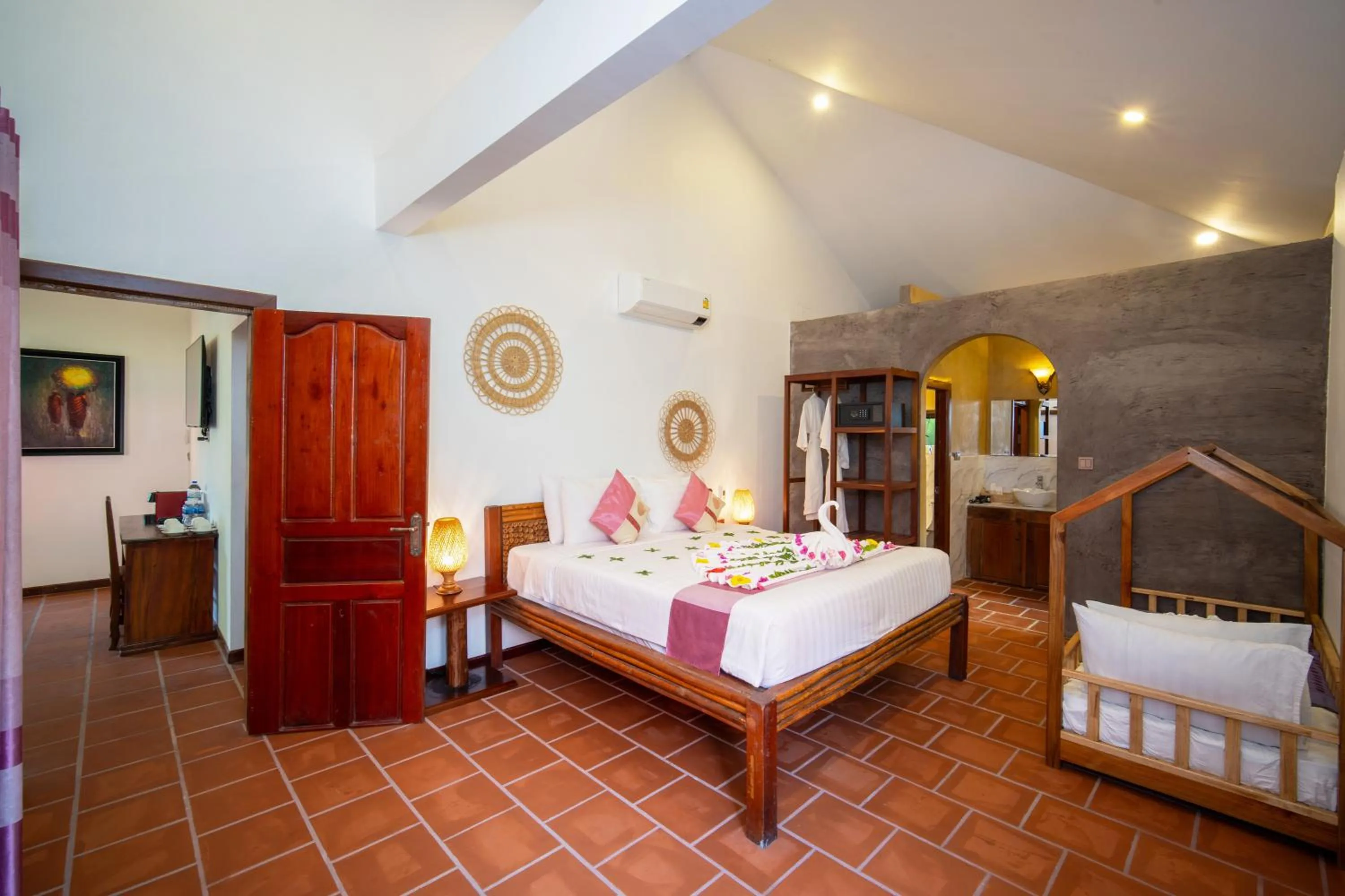 Bedroom, Bed in Authentic Khmer Village Resort