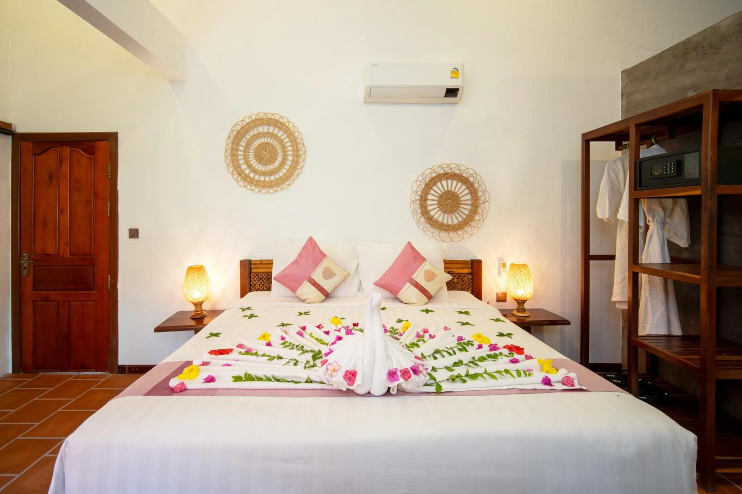 Bedroom, Bed in Authentic Khmer Village Resort