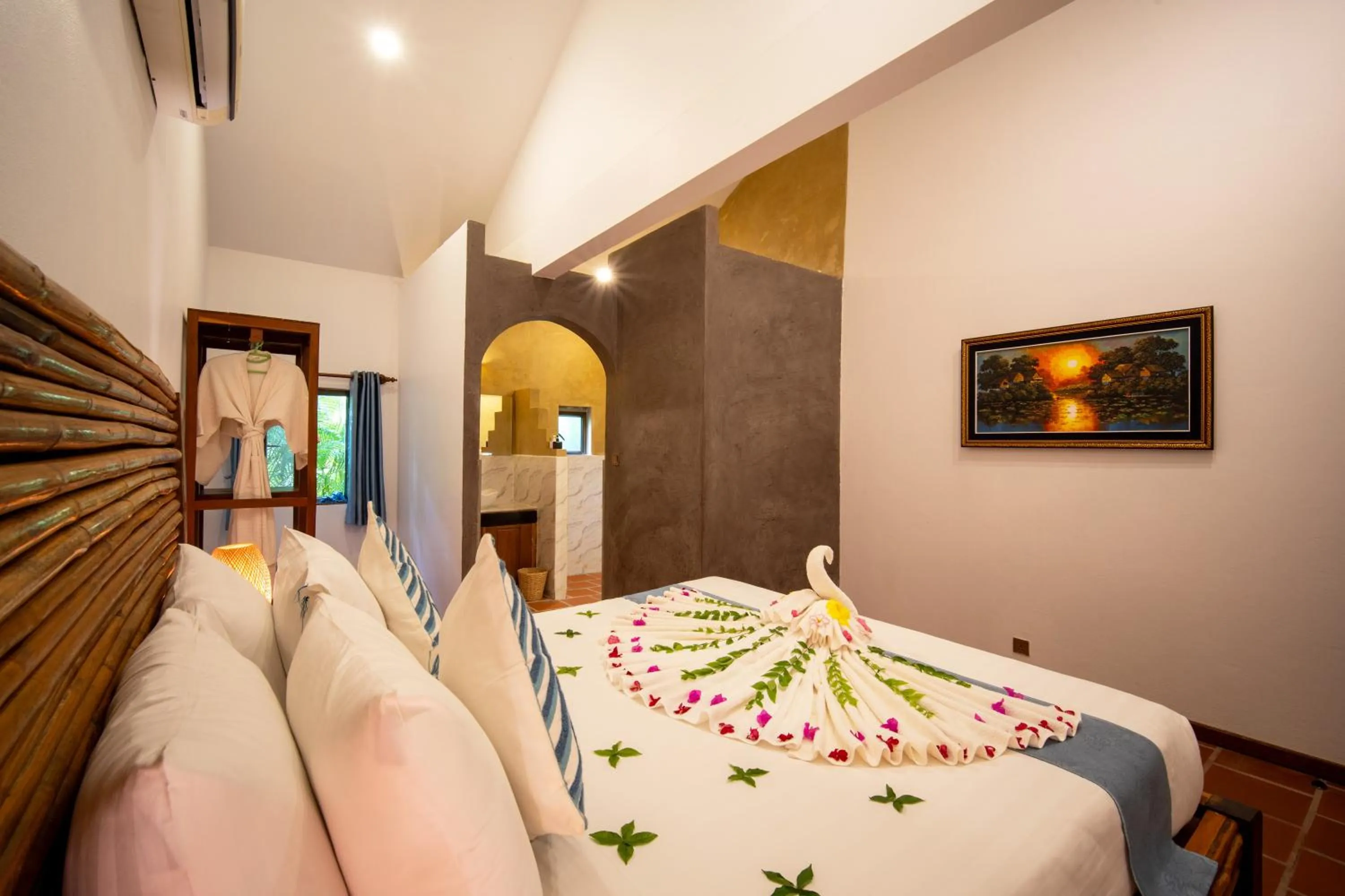 Bedroom, Bed in Authentic Khmer Village Resort