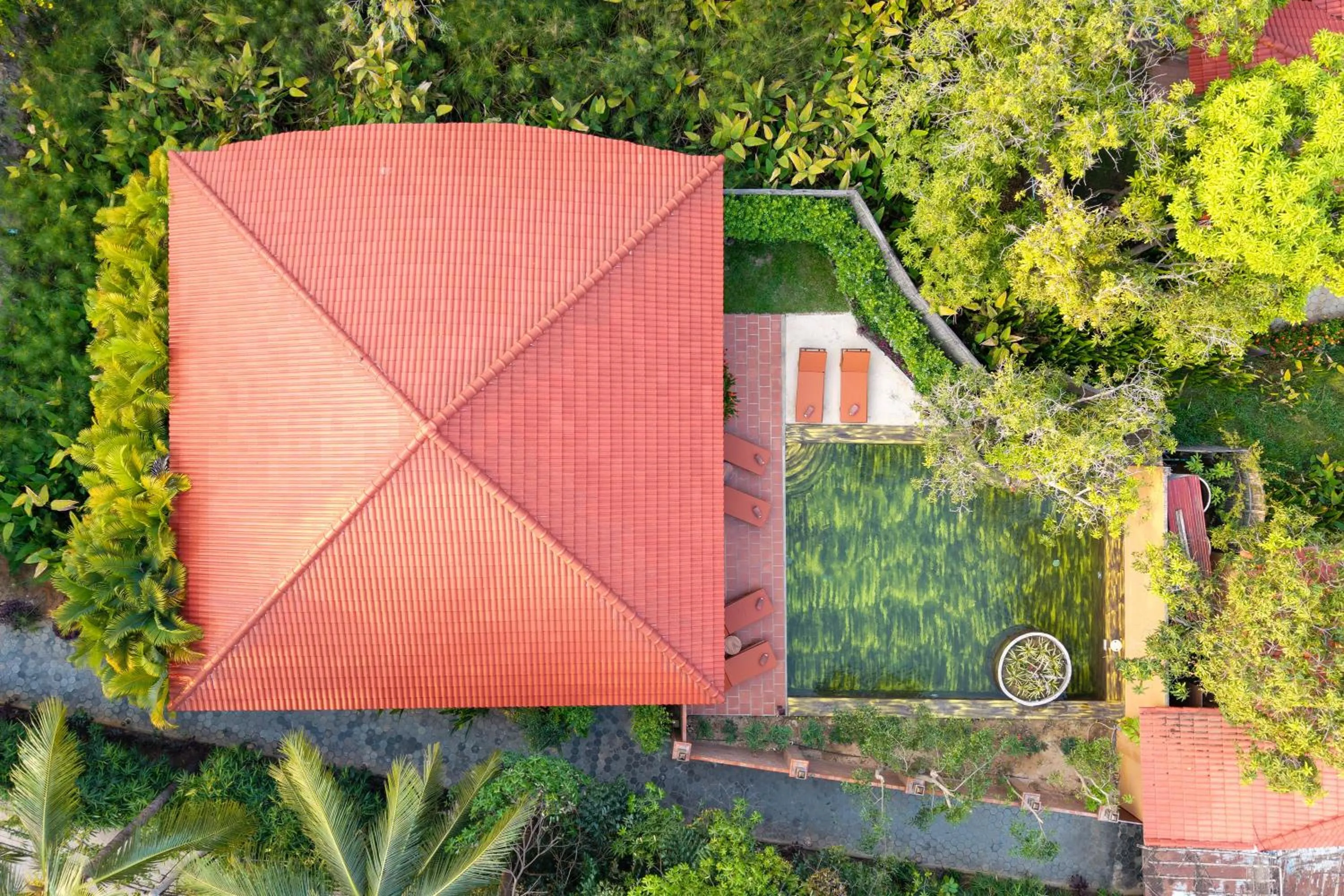 Family in Authentic Khmer Village Resort