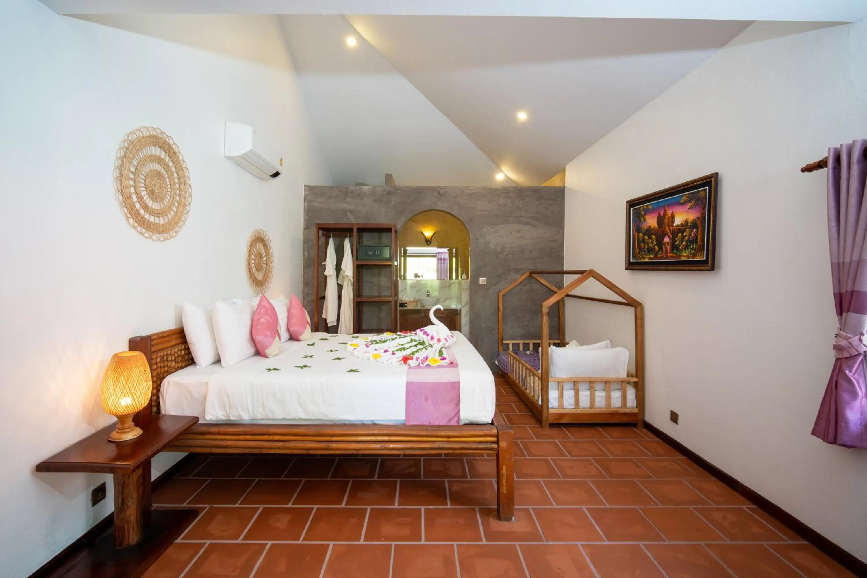 Bedroom, Bed in Authentic Khmer Village Resort