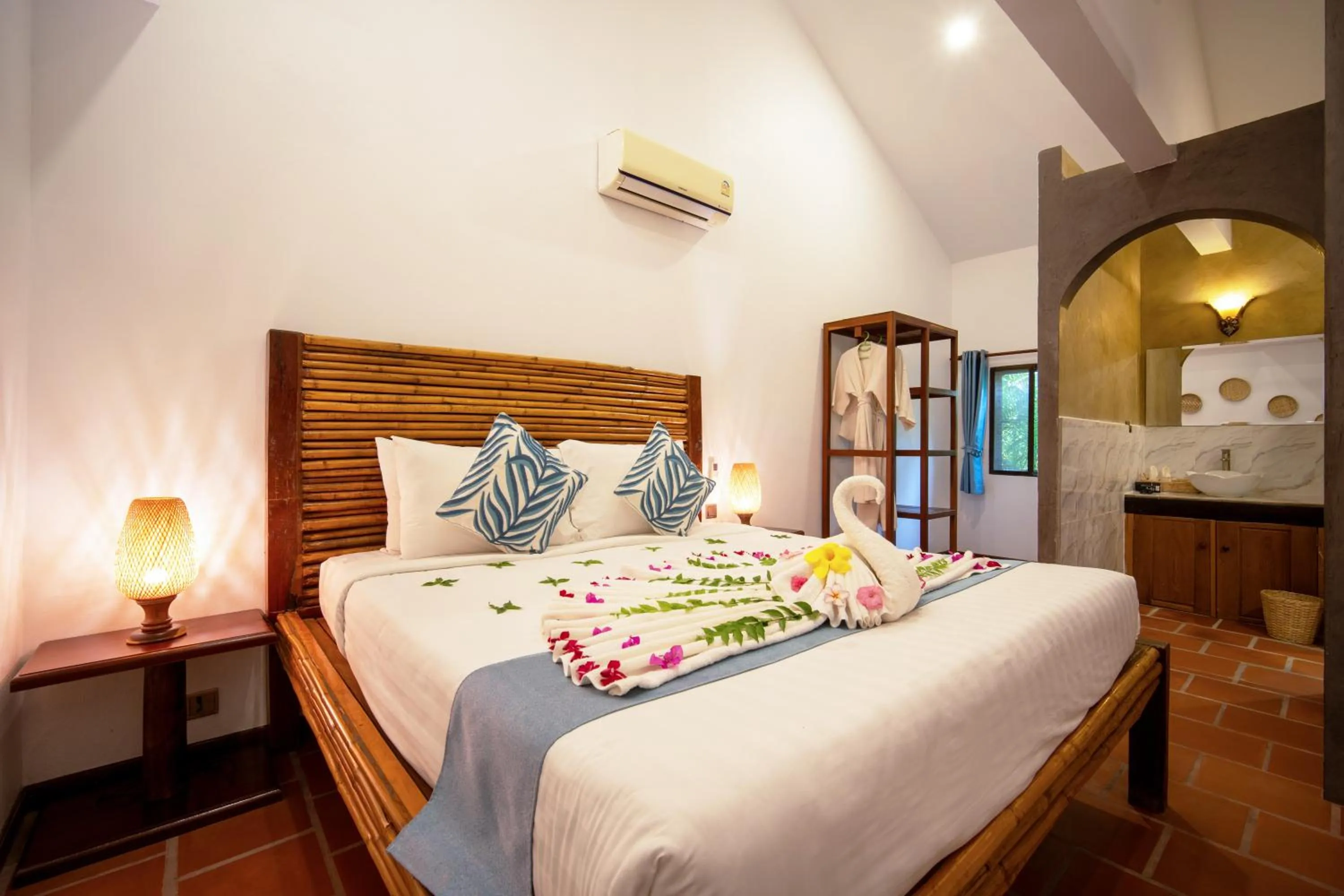 Bedroom, Bed in Authentic Khmer Village Resort