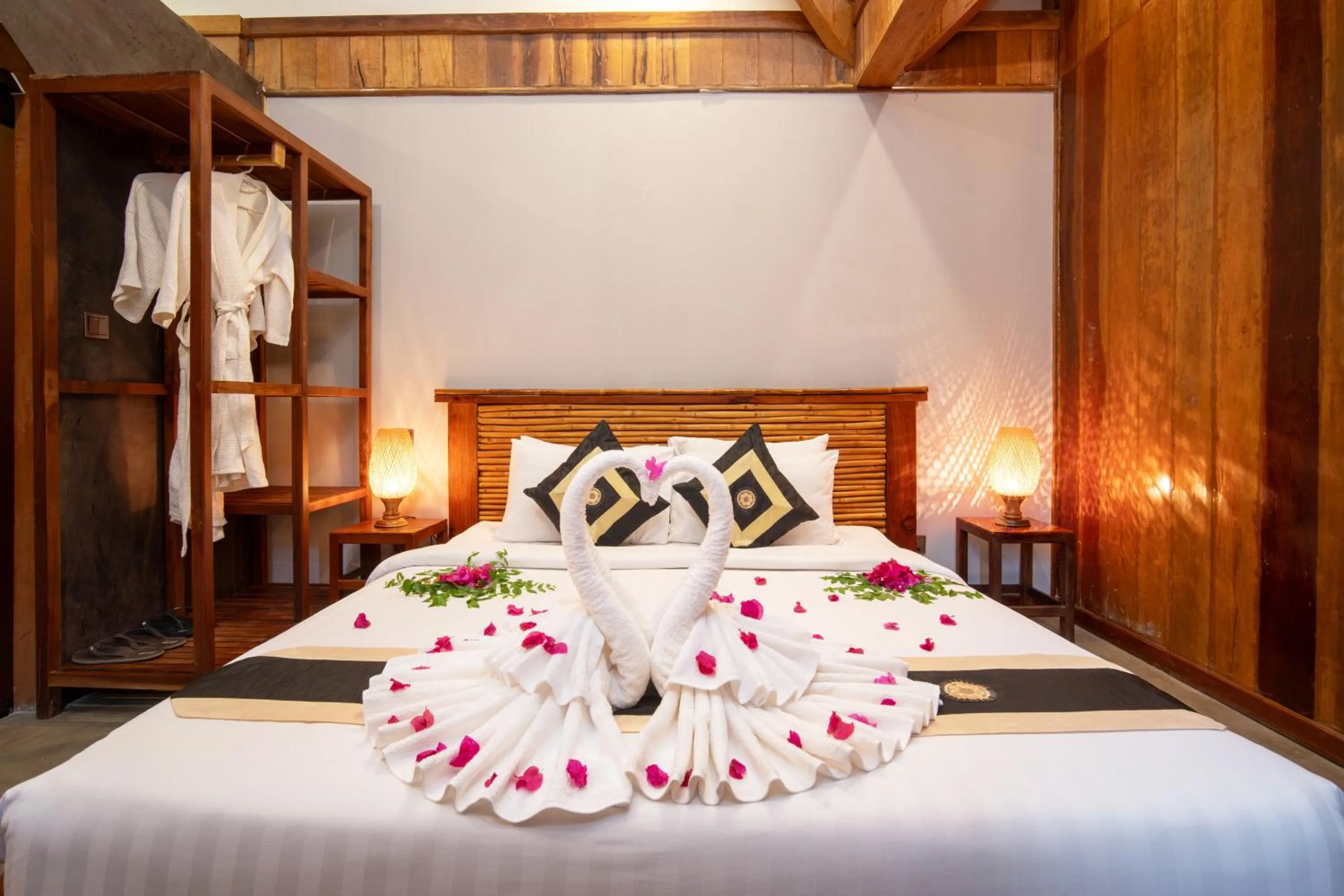 Bedroom, Bed in Authentic Khmer Village Resort