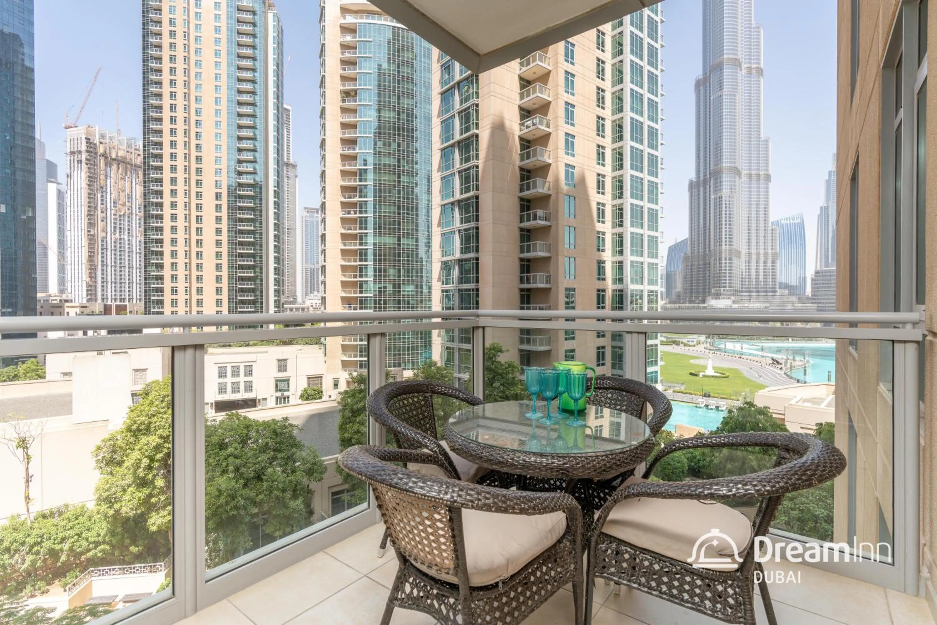 Balcony/Terrace in Dream Inn Apartments - Burj Residences Burj Khalifa View