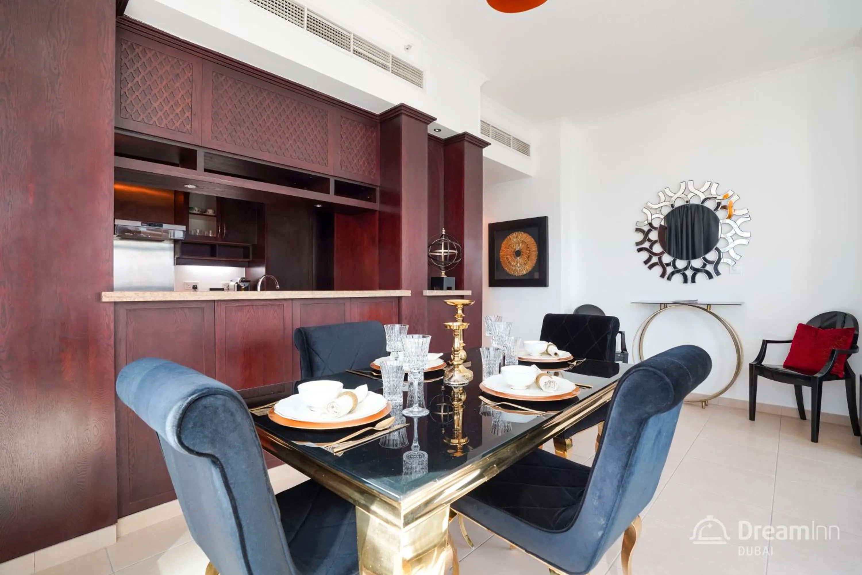 Dining area in Dream Inn Apartments - Burj Residences Burj Khalifa View