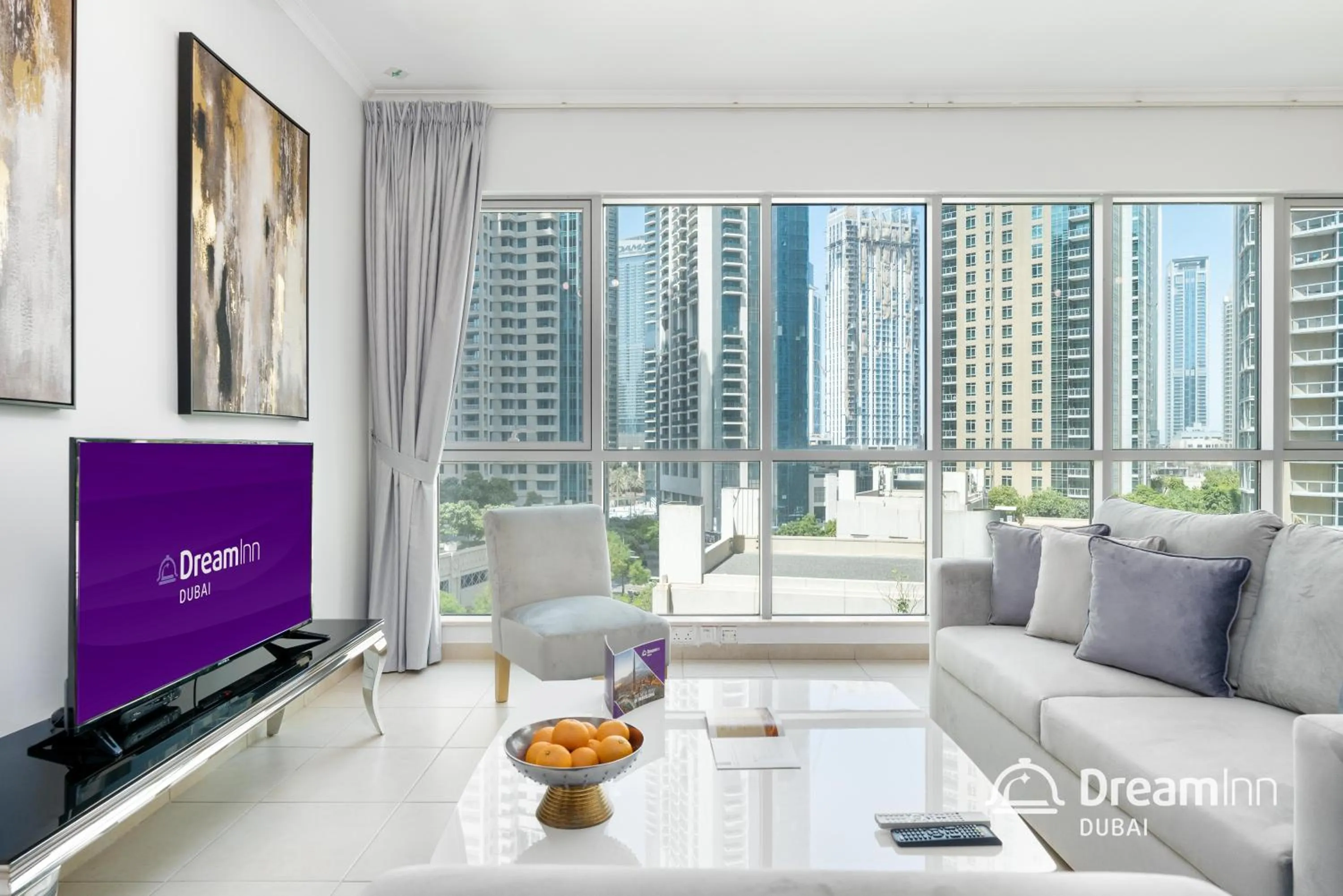 Living room in Dream Inn Apartments - Burj Residences Burj Khalifa View