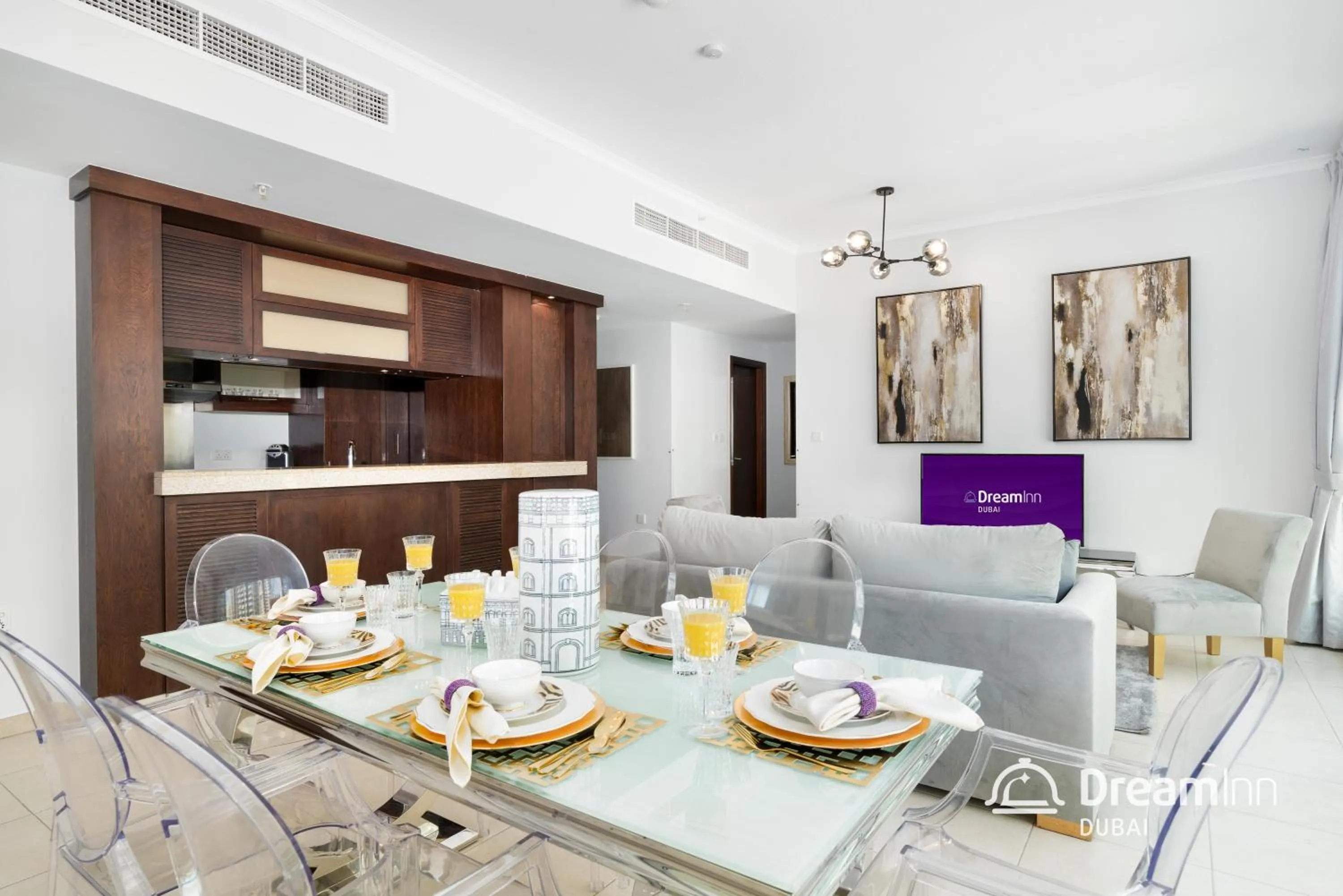 Dining area in Dream Inn Apartments - Burj Residences Burj Khalifa View