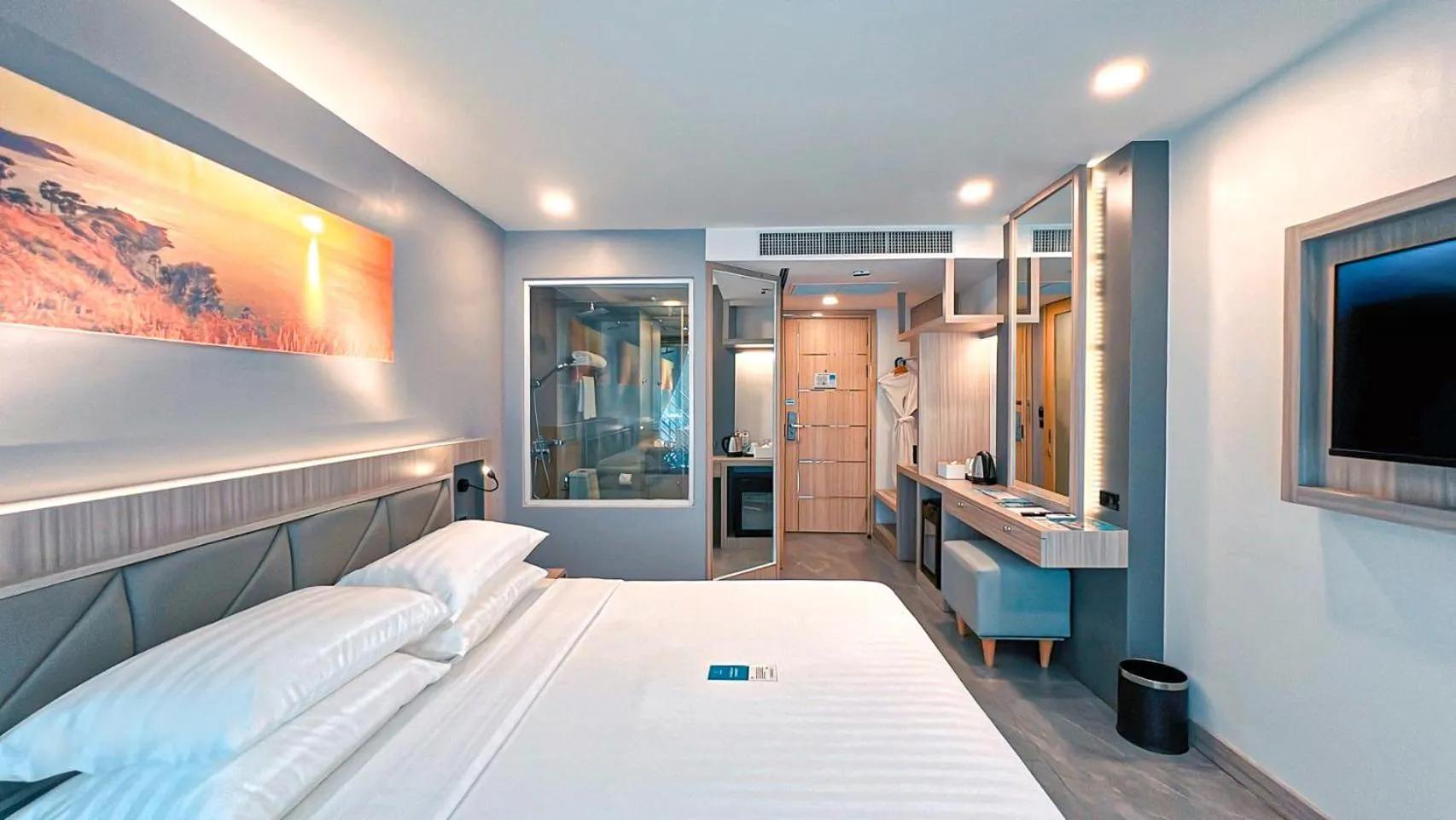 Area and facilities, Bed in Clarian Hotel Beach Patong