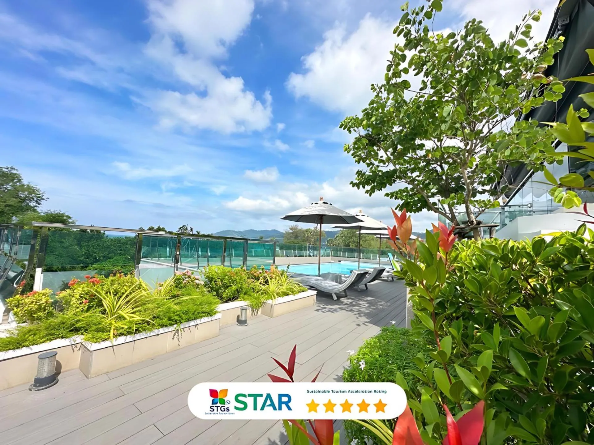 Patio in Clarian Hotel Beach Patong