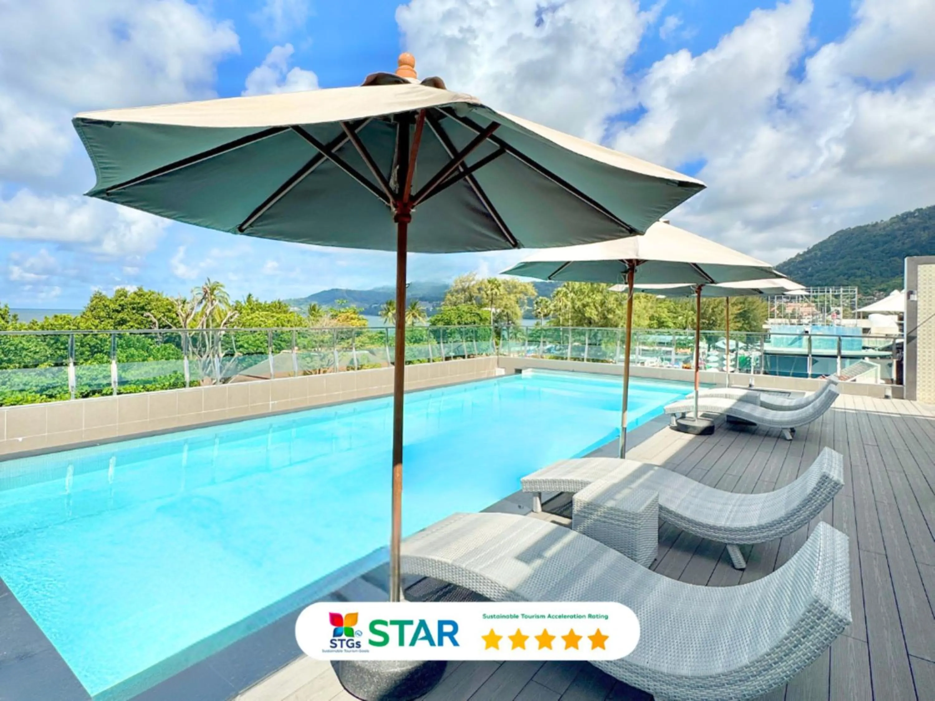 Patio in Clarian Hotel Beach Patong