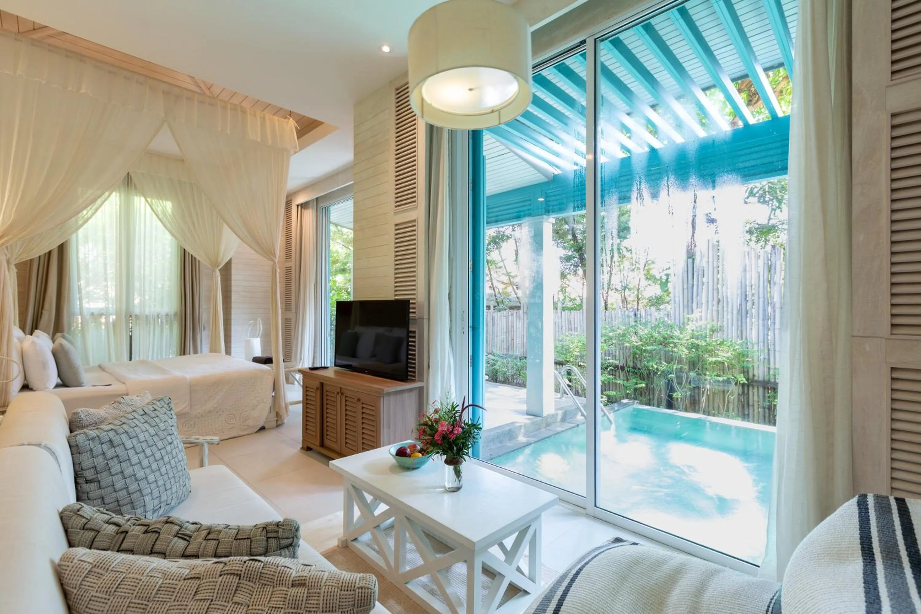 Living room, Bed in Cape Kudu Hotel, Koh Yao Noi