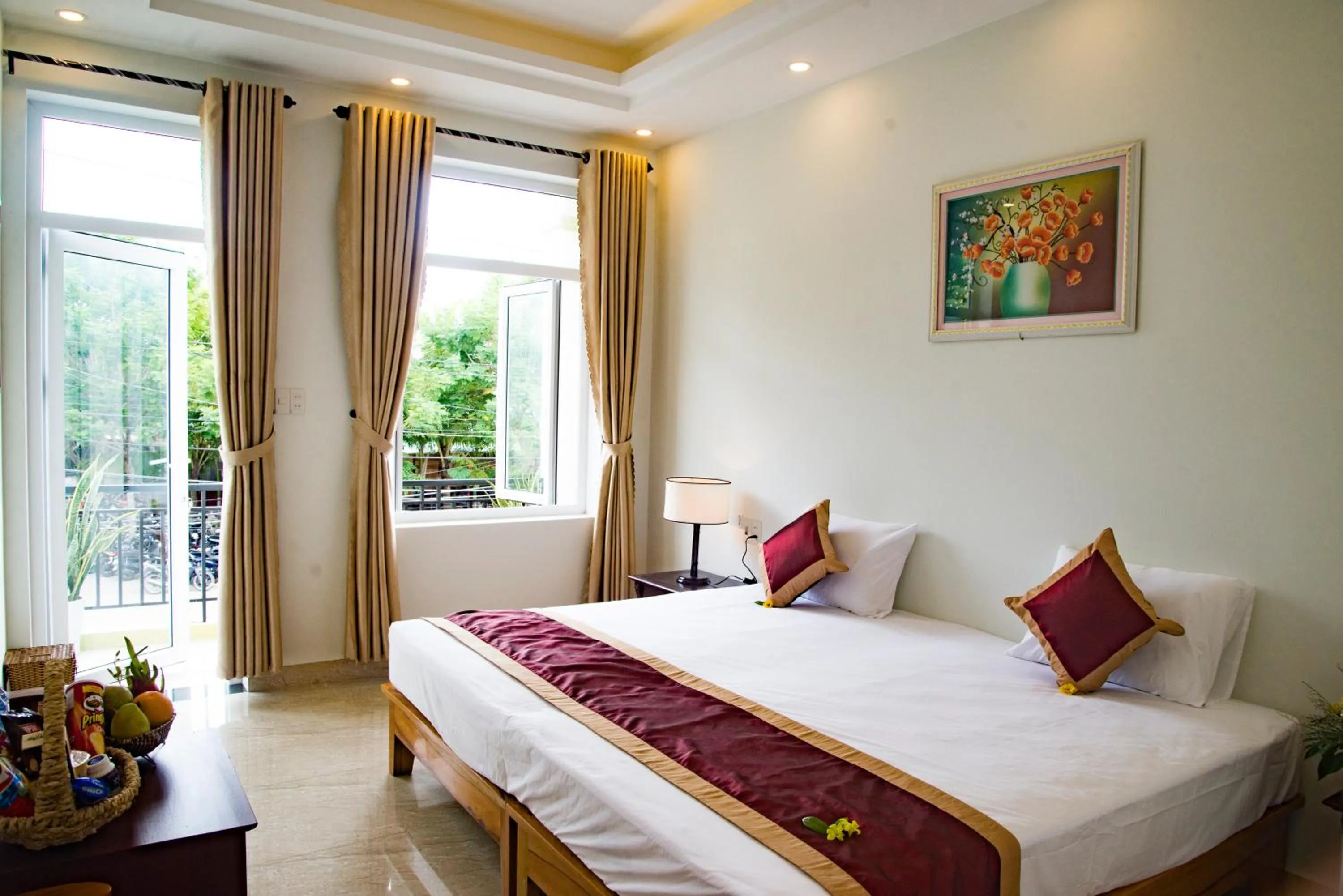 Bed in Mi Kha Homestay