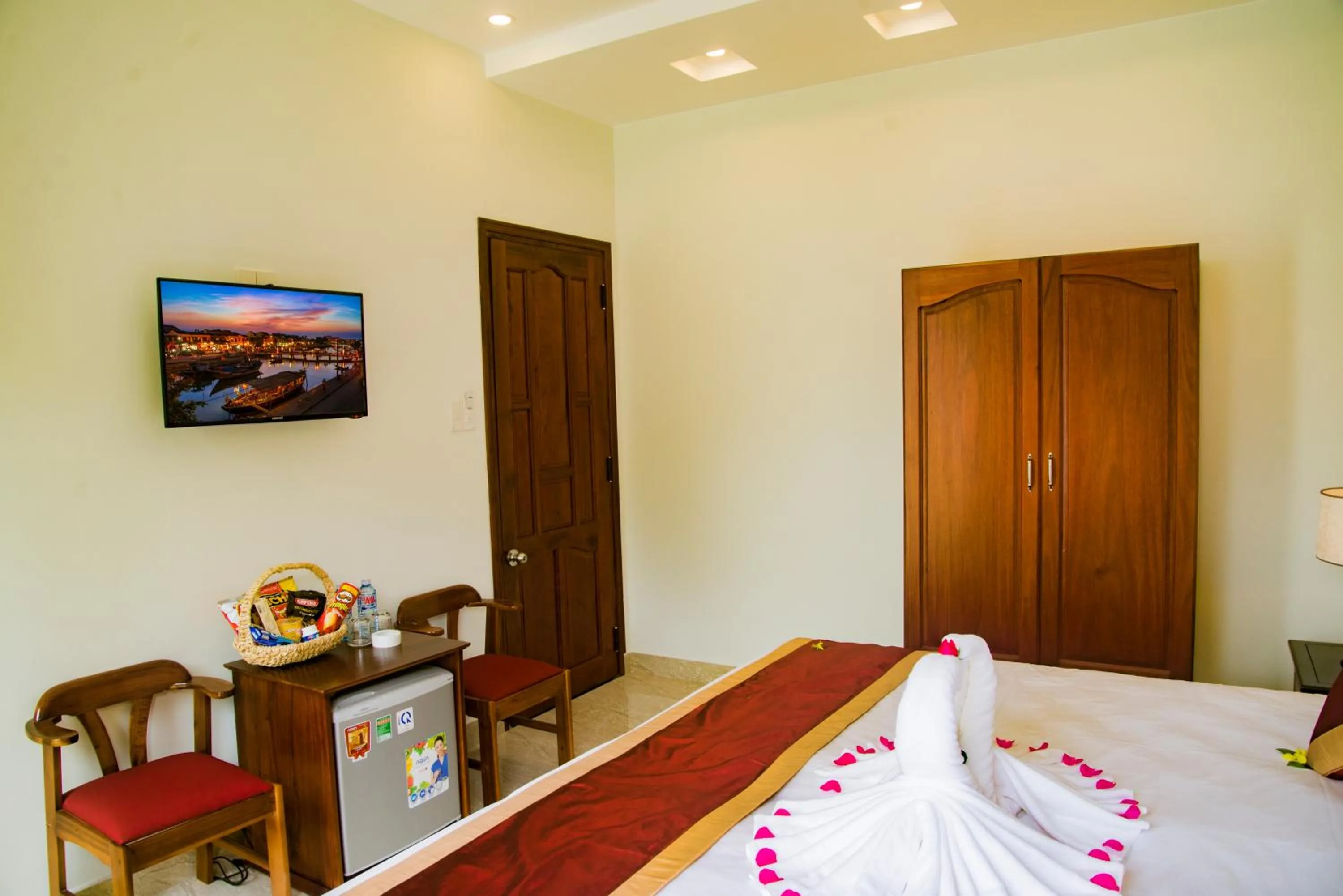 Bed in Mi Kha Homestay