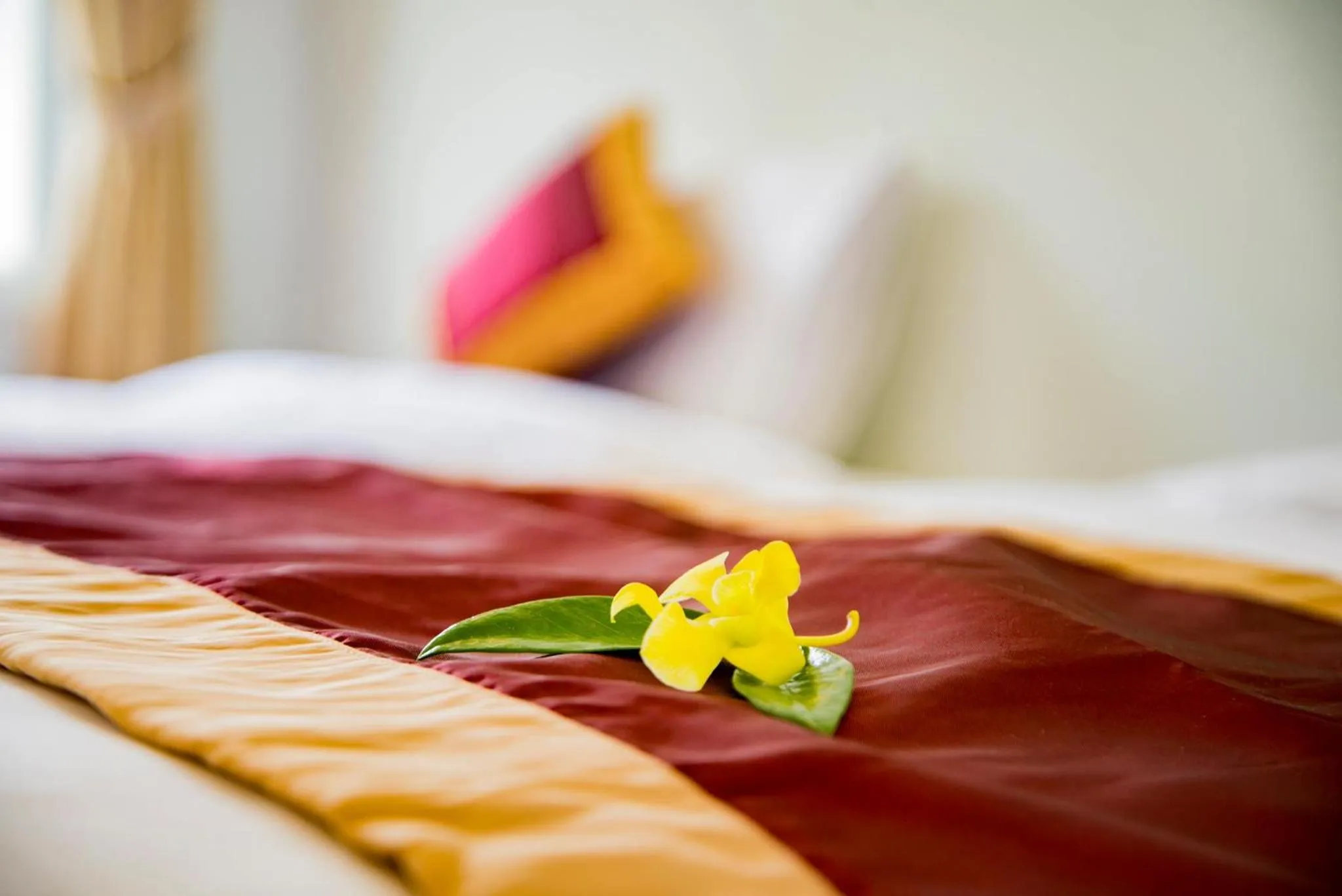 Bed in Mi Kha Homestay