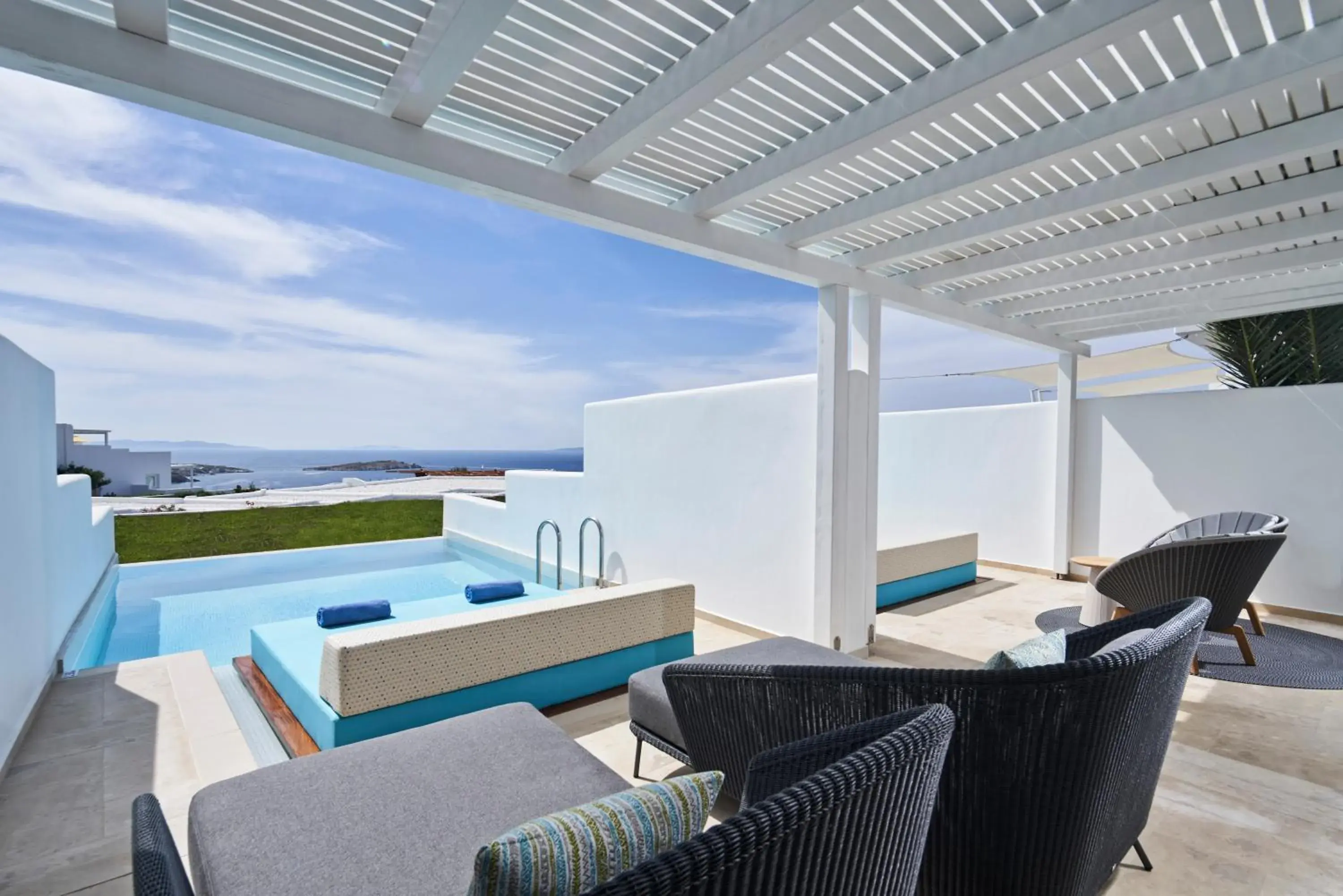Mediterranean Sea View Suite With Private Infinity Pool in Myconian Kyma, a Member of Design Hotels Mediterranean Sea View Suite With Private Infinity Pool in Myconian Kyma, a Member of Design Hotels