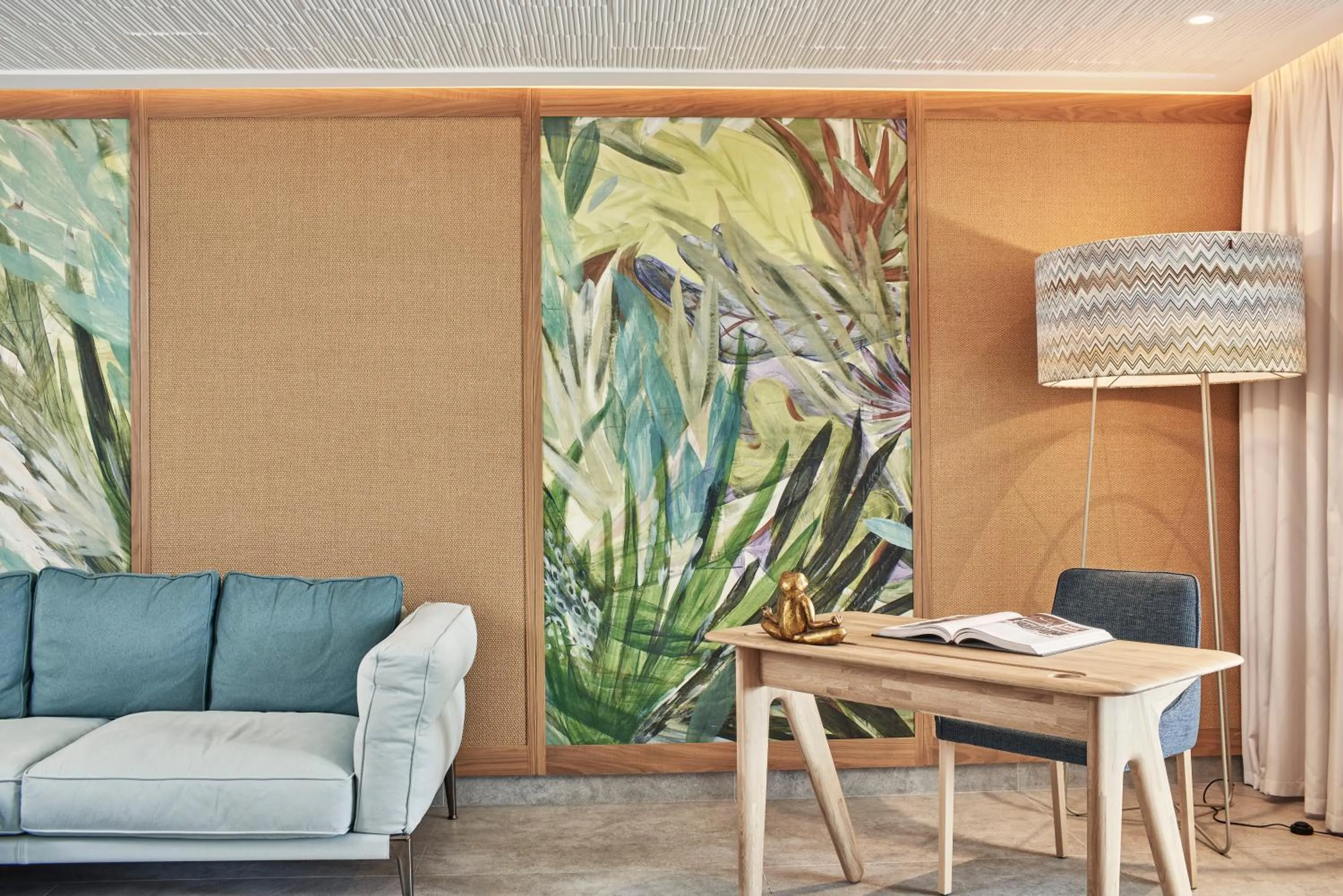 Seating area in Myconian Kyma, a Member of Design Hotels