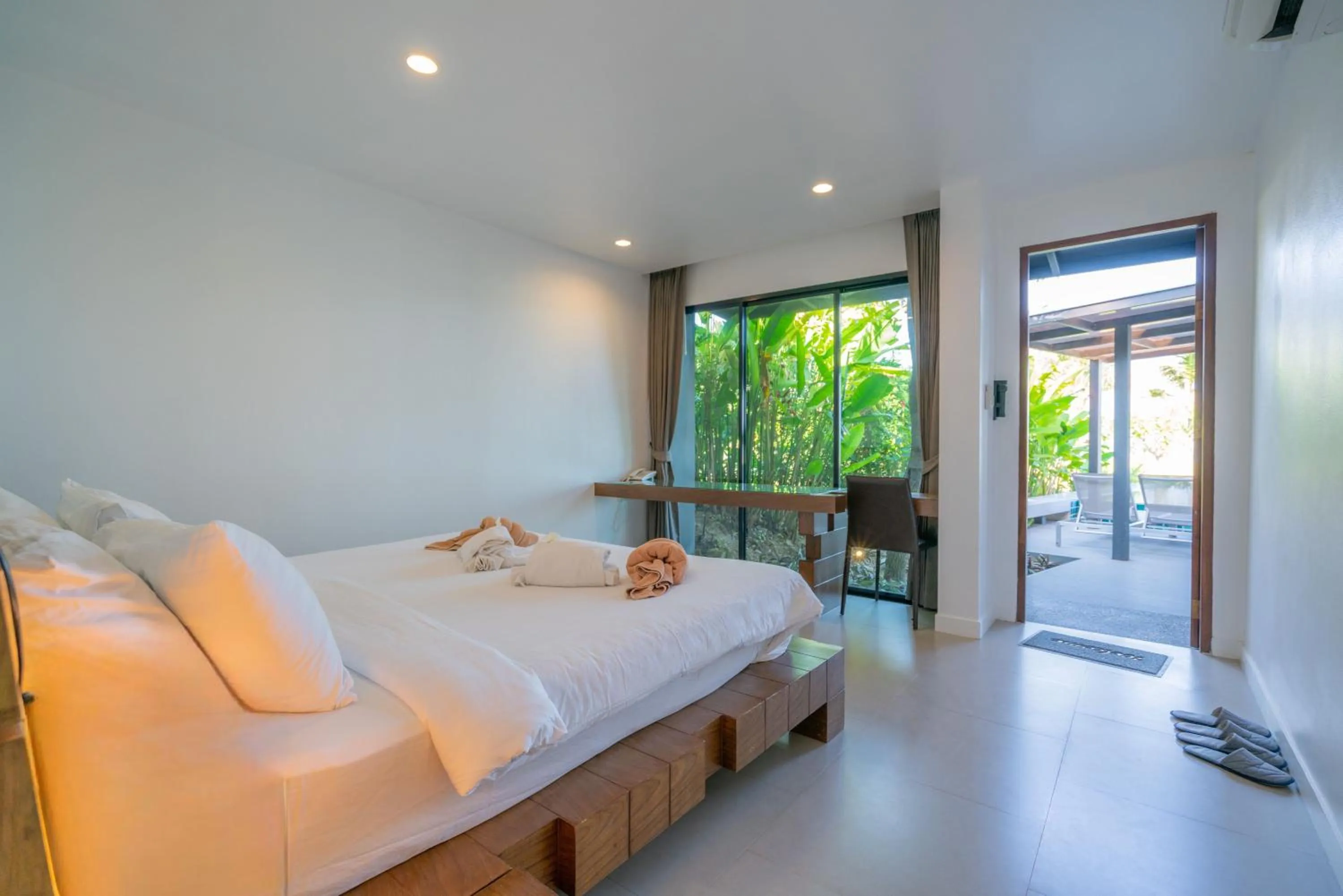 Bed in SEAnery Beach Resort