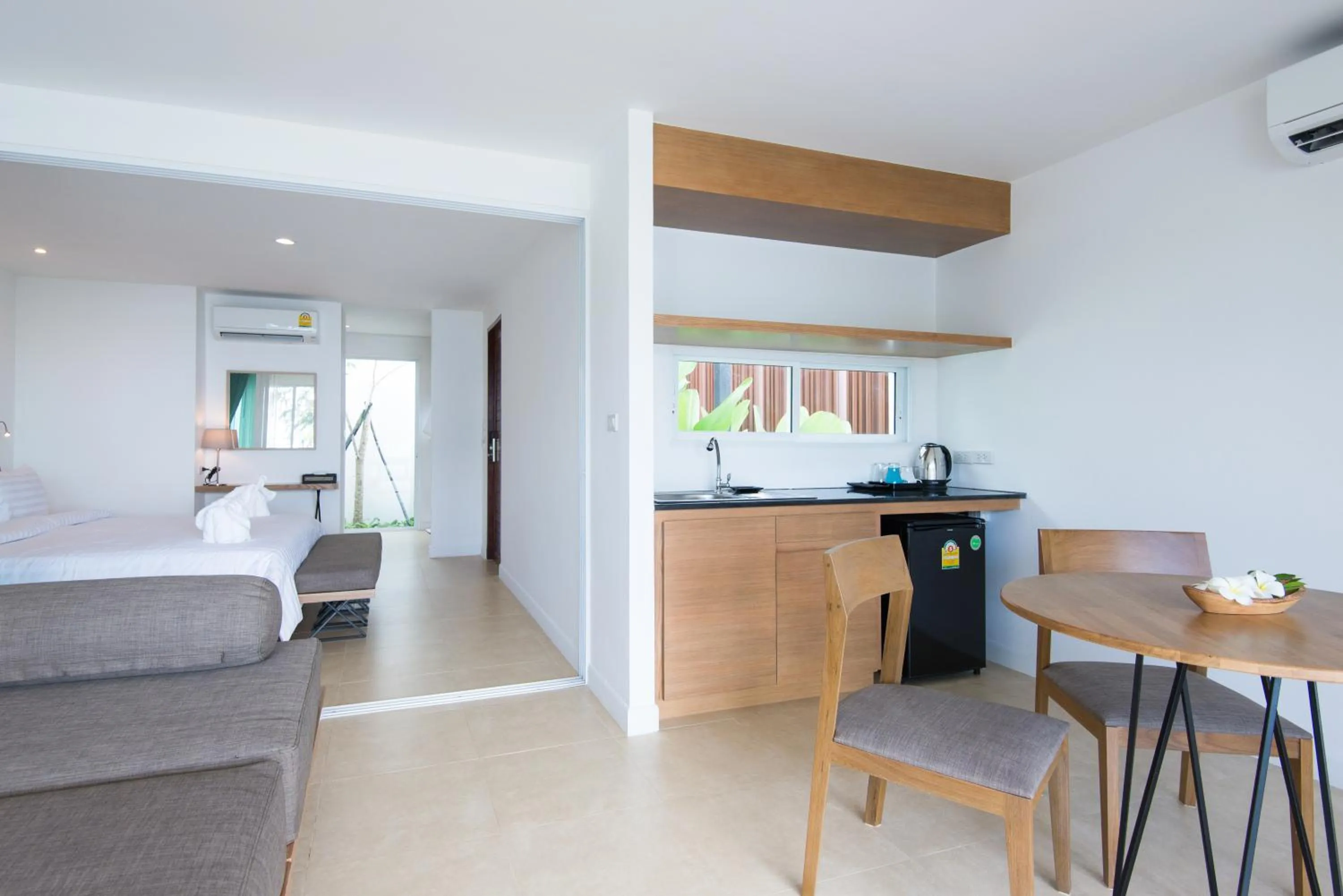 Living room, Bed in SEAnery Beach Resort