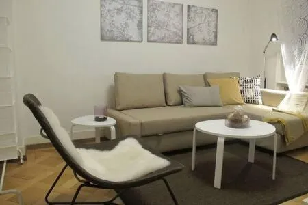Seating area in Zurich Furnished Apartments