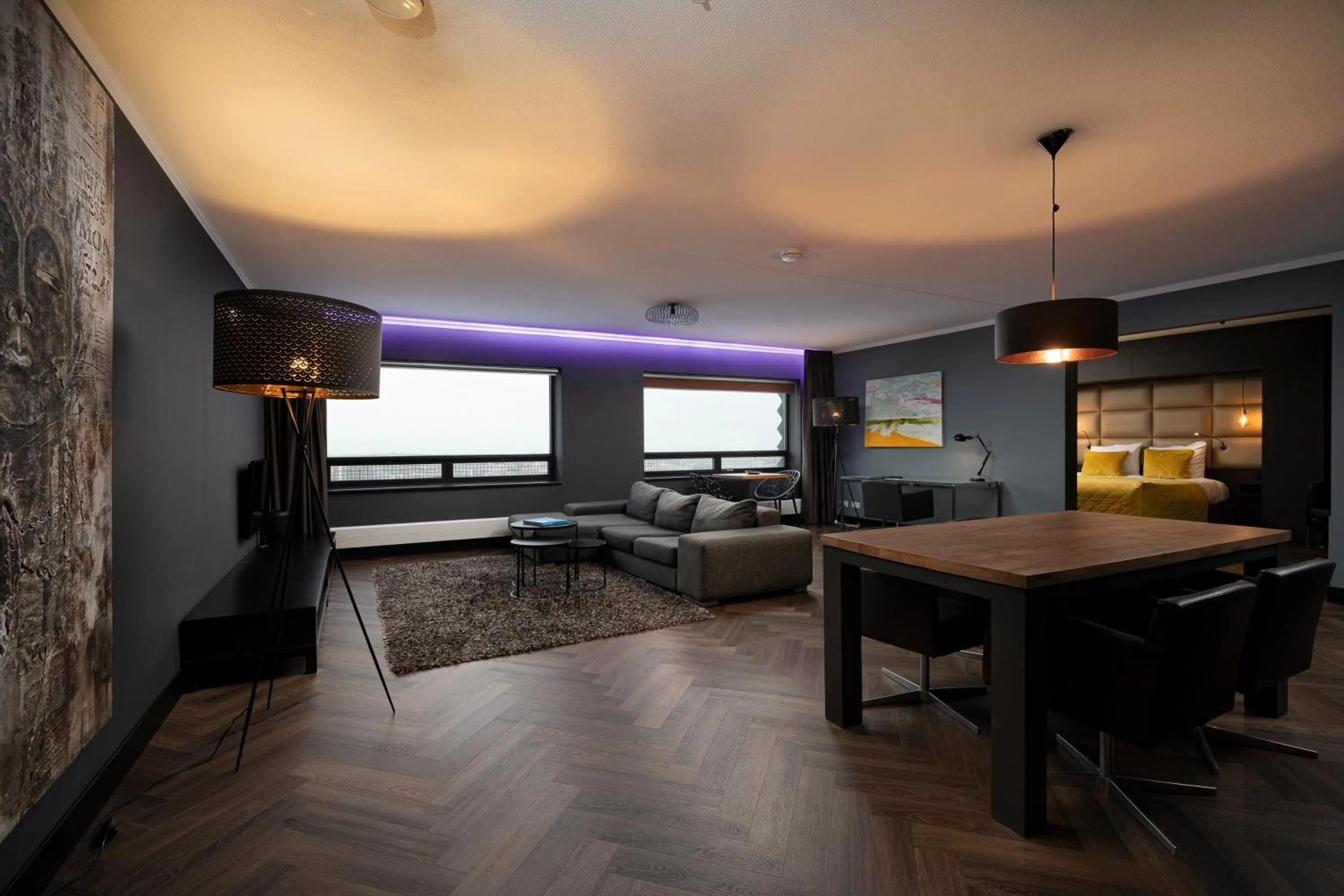 Living room in The Penthouse At The Hague Tower