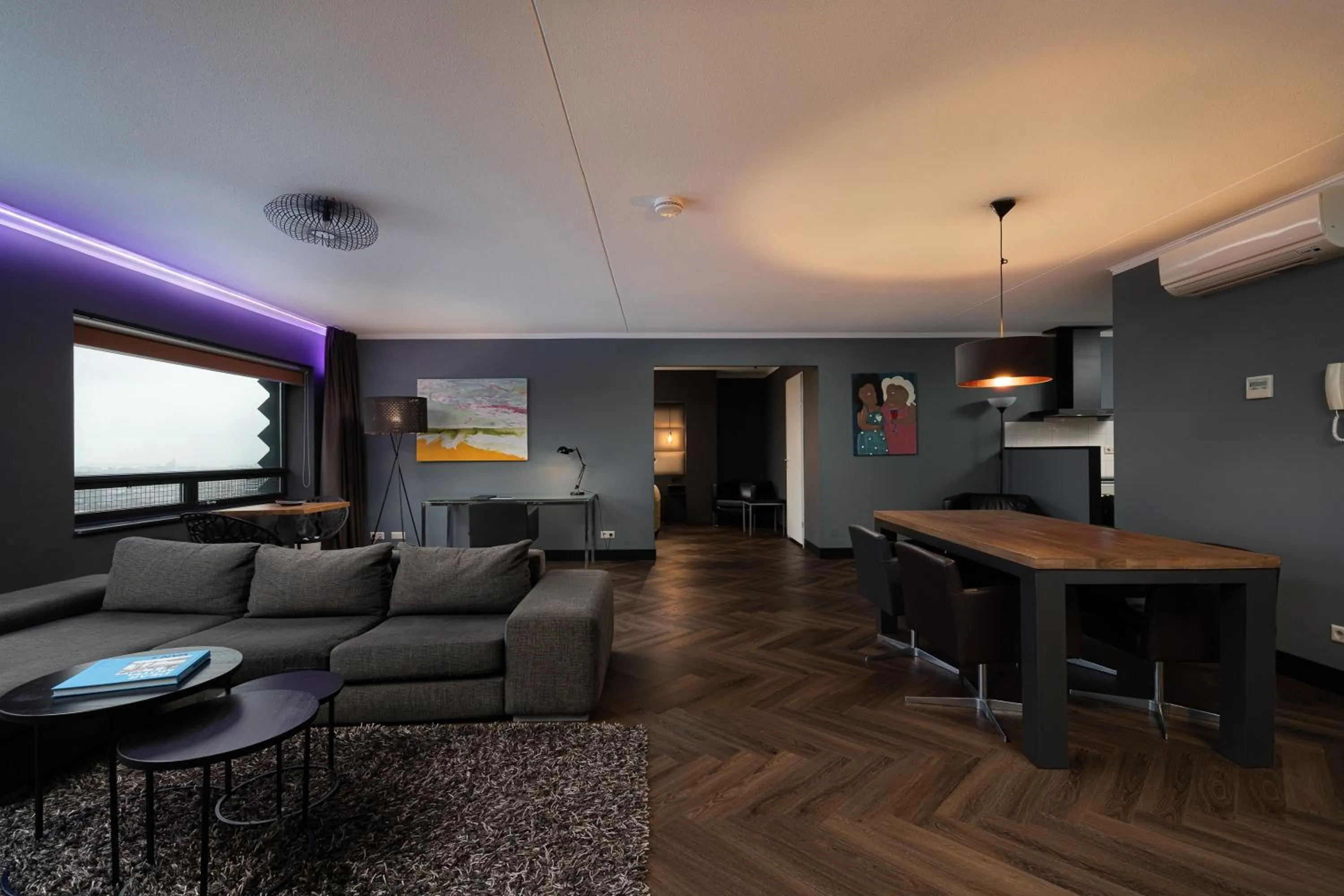 Living room in The Penthouse At The Hague Tower