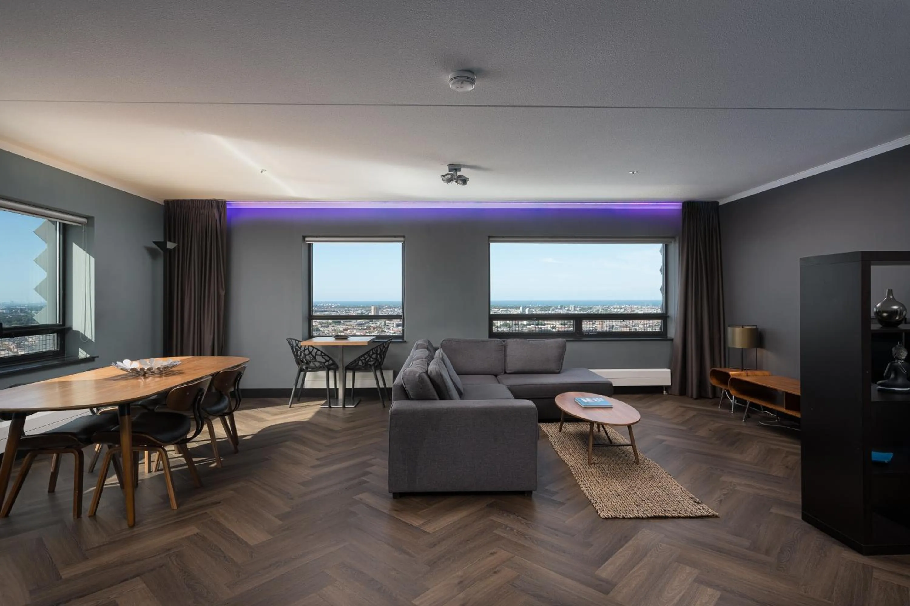 Living room in The Penthouse At The Hague Tower