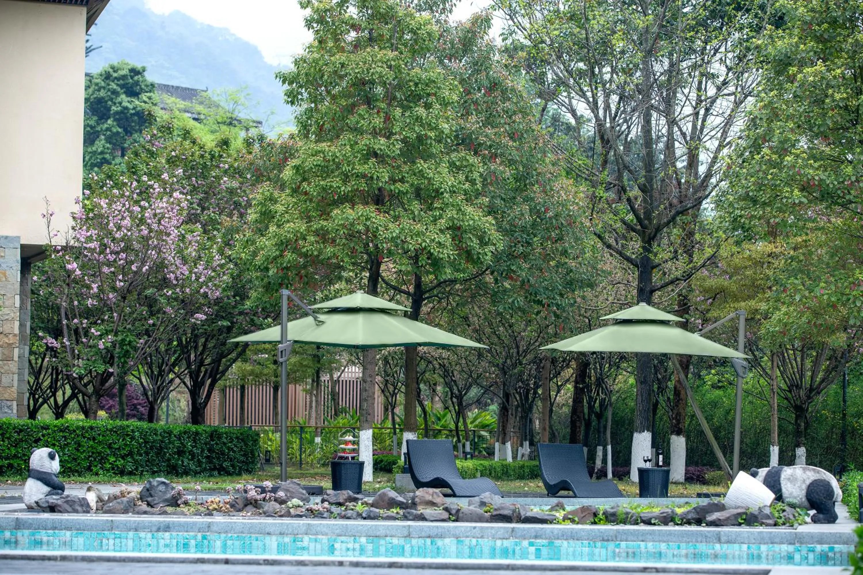 Swimming pool in Holiday Inn Express Emei Mountain, an IHG Hotel