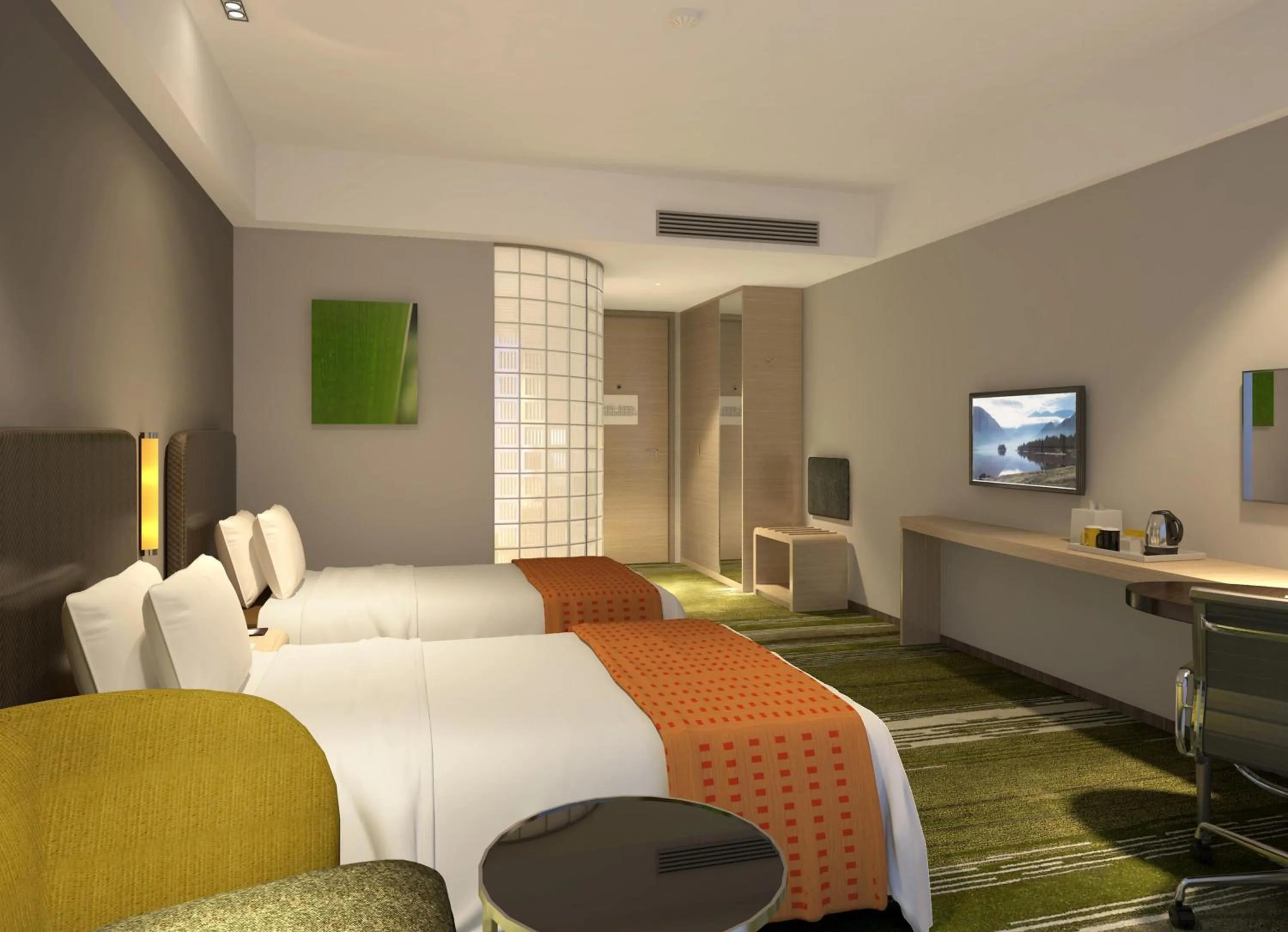 Photo of the whole room, Bed in Holiday Inn Express Panjin Downtown by IHG