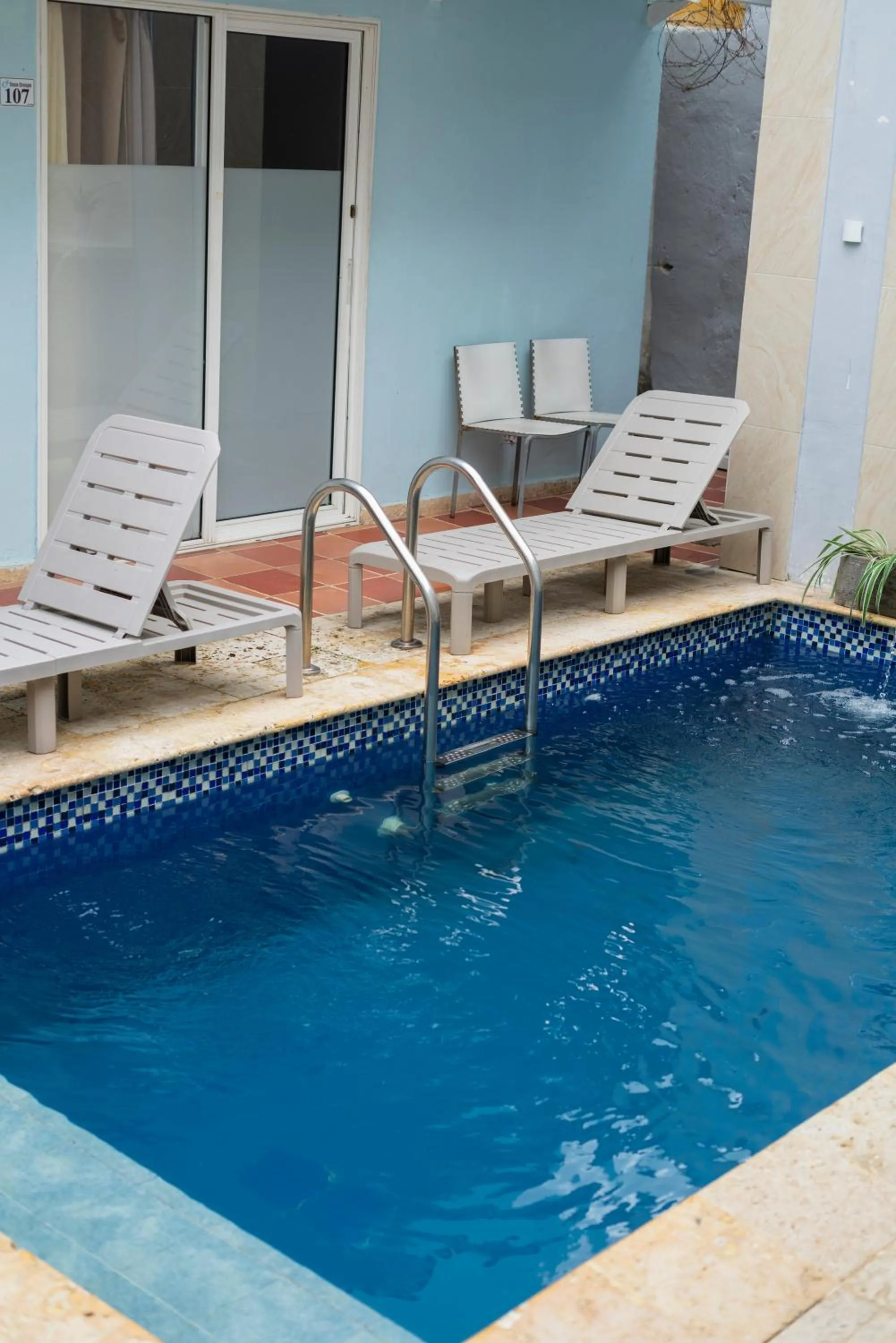 Pool view in Casa Crespo