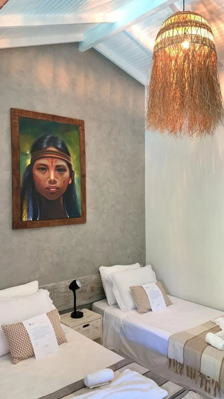 Bed in Pousada Agua de Coco