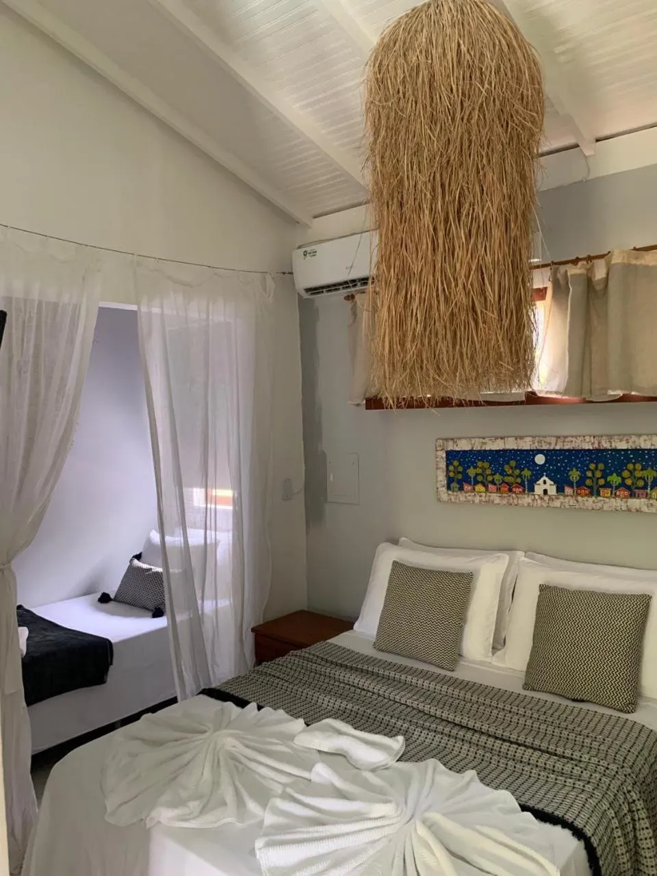 Bed in Pousada Agua de Coco