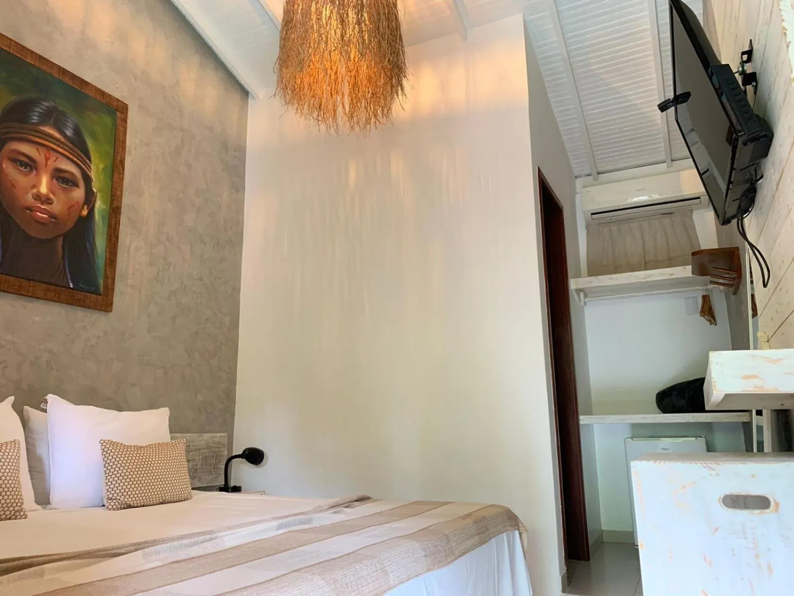 Bed in Pousada Agua de Coco