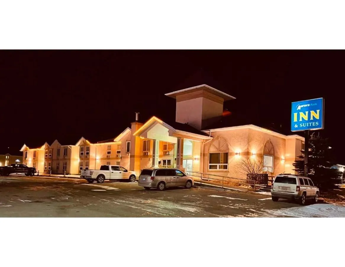 Property building in Aurora Park Inn & Suites