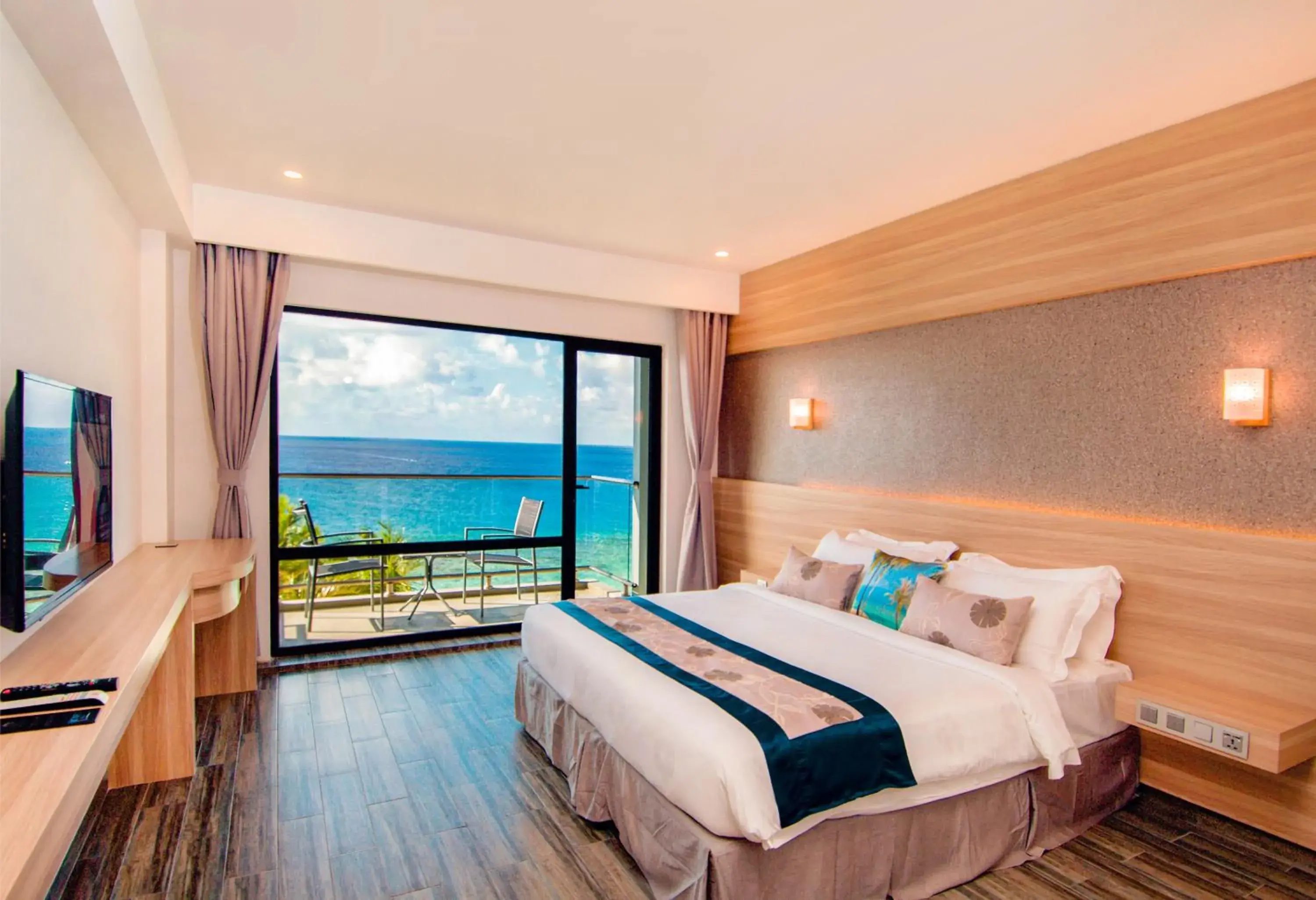 Super Deluxe Room with Balcony and Ocean View in Kaani Grand Seaview Super Deluxe Room with Balcony and Ocean View in Kaani Grand Seaview