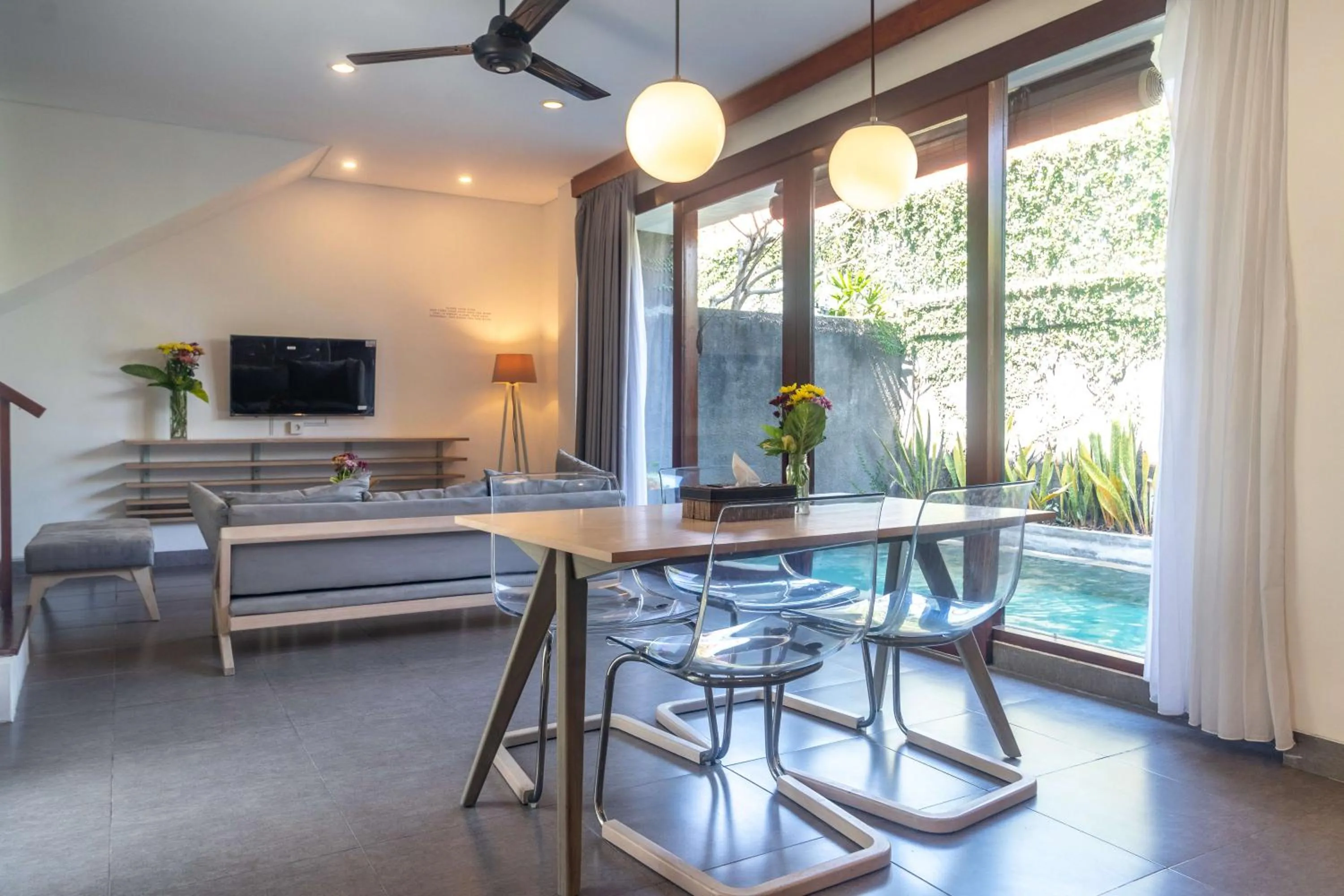 Living room in Sanur Art Villas