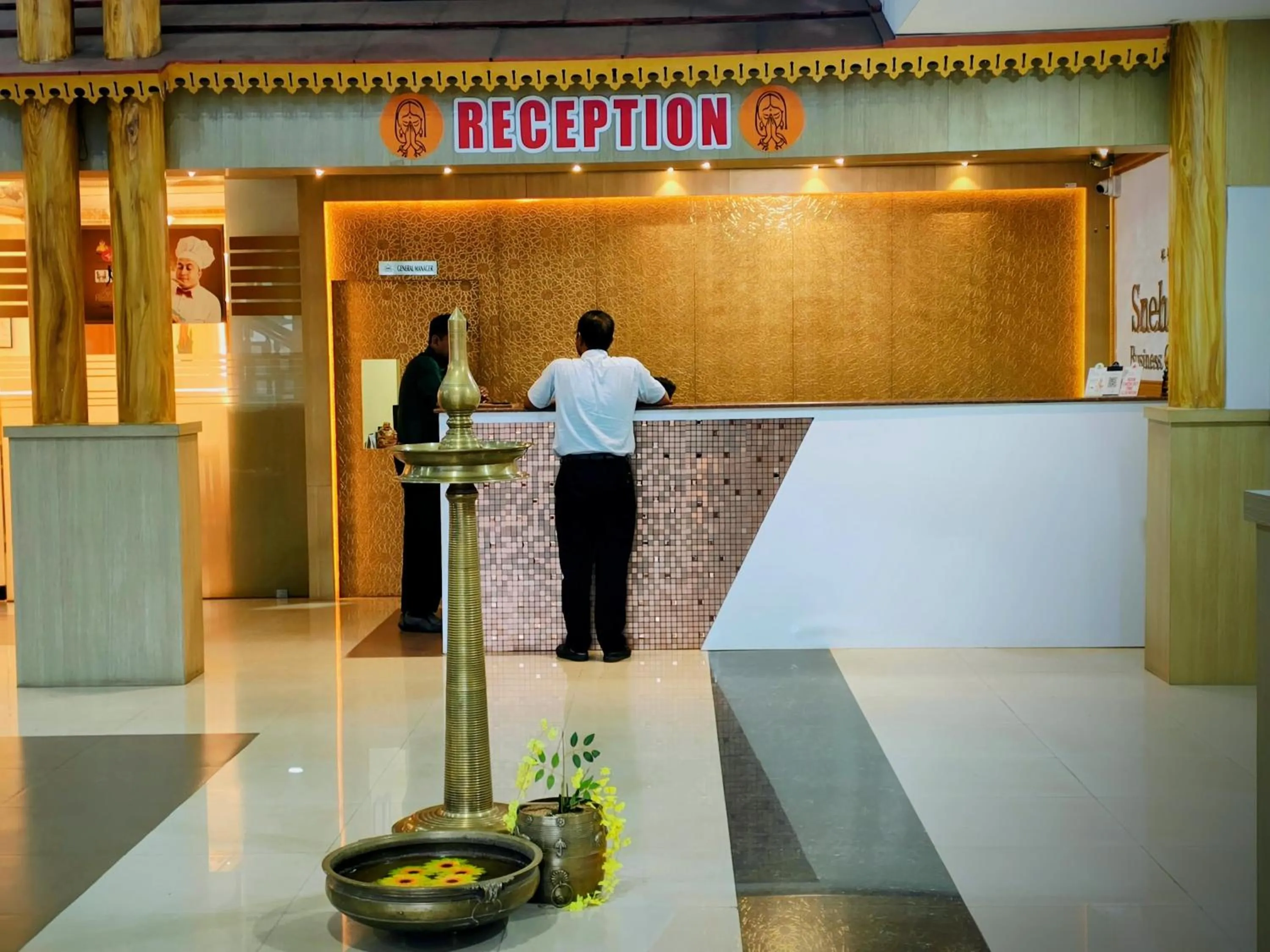 Lobby or reception in Sneha Inn