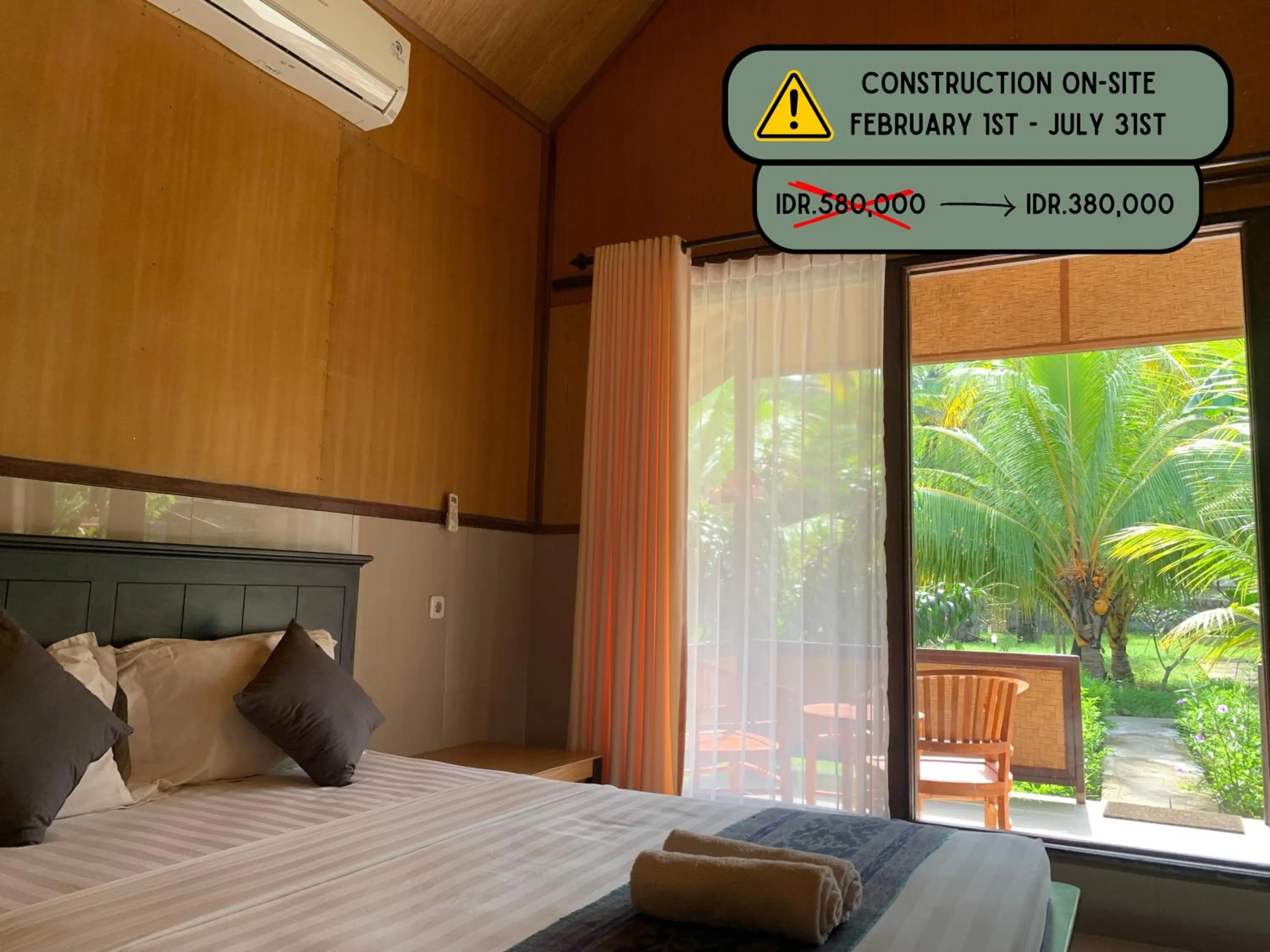 Bed in Kulkul Bungalow