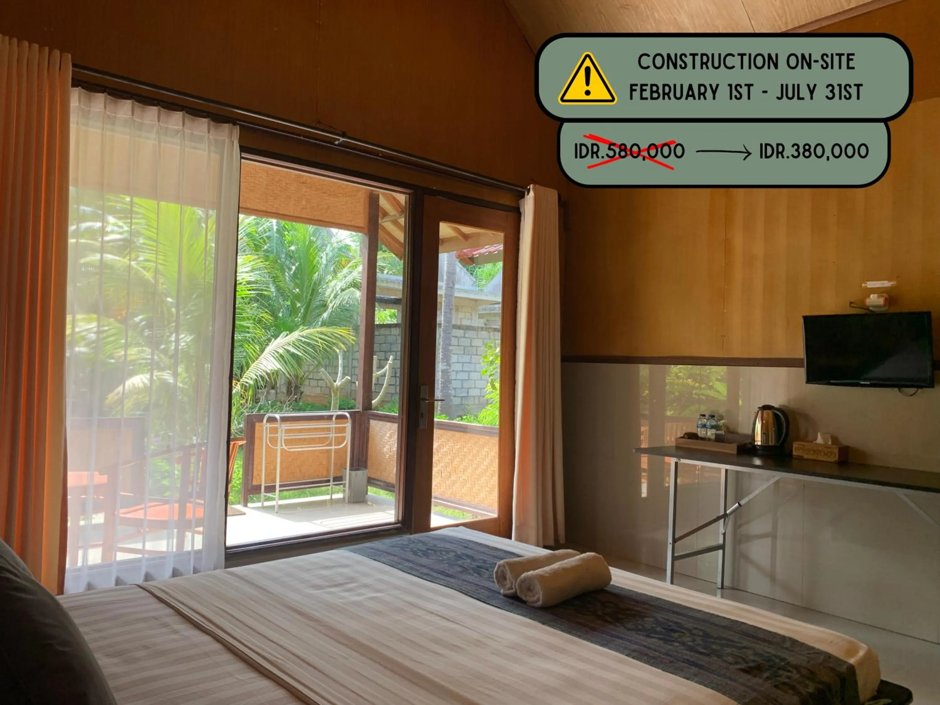 Bed in Kulkul Bungalow