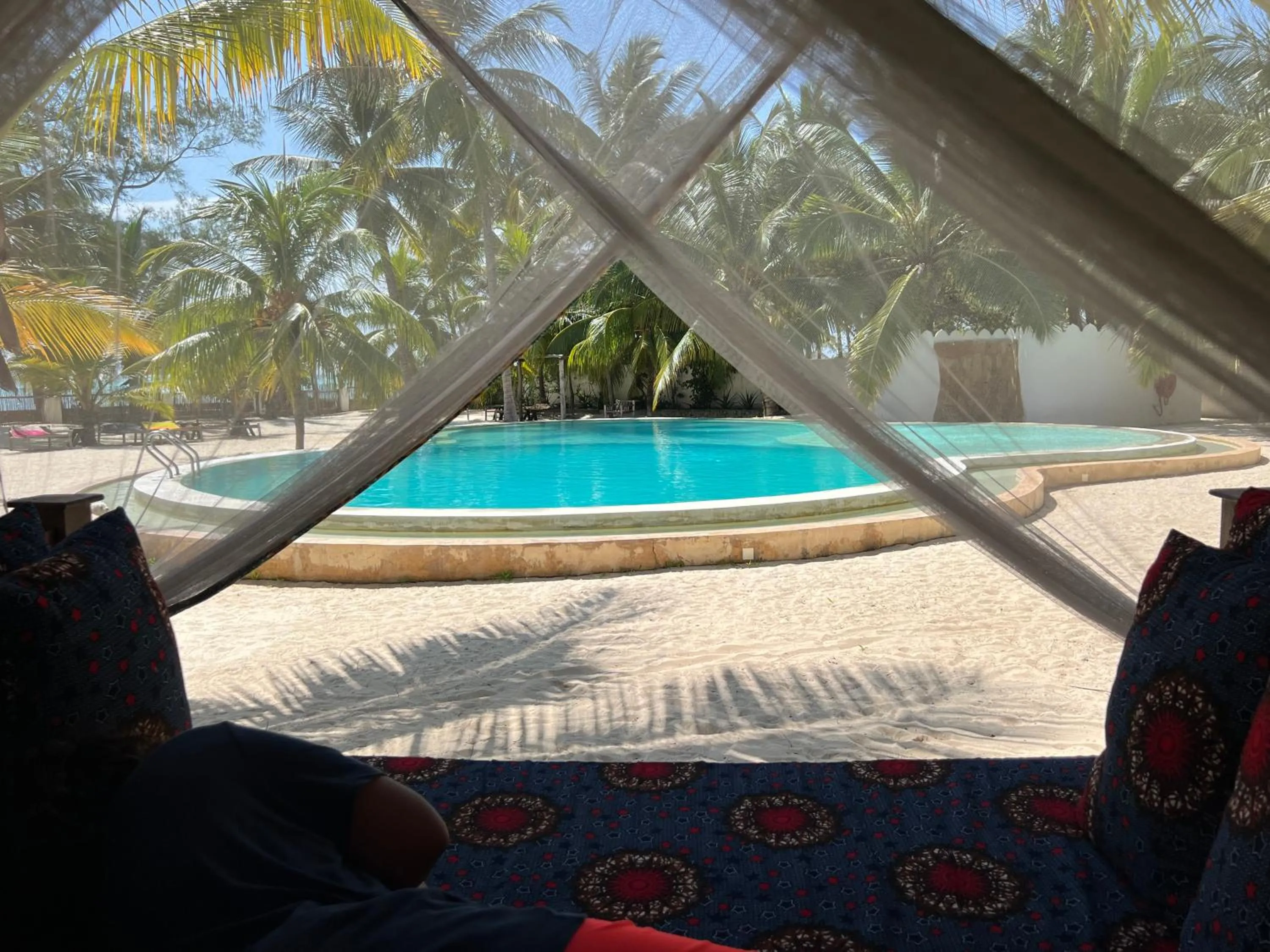 Pool view in Ujamaa Beach Resort