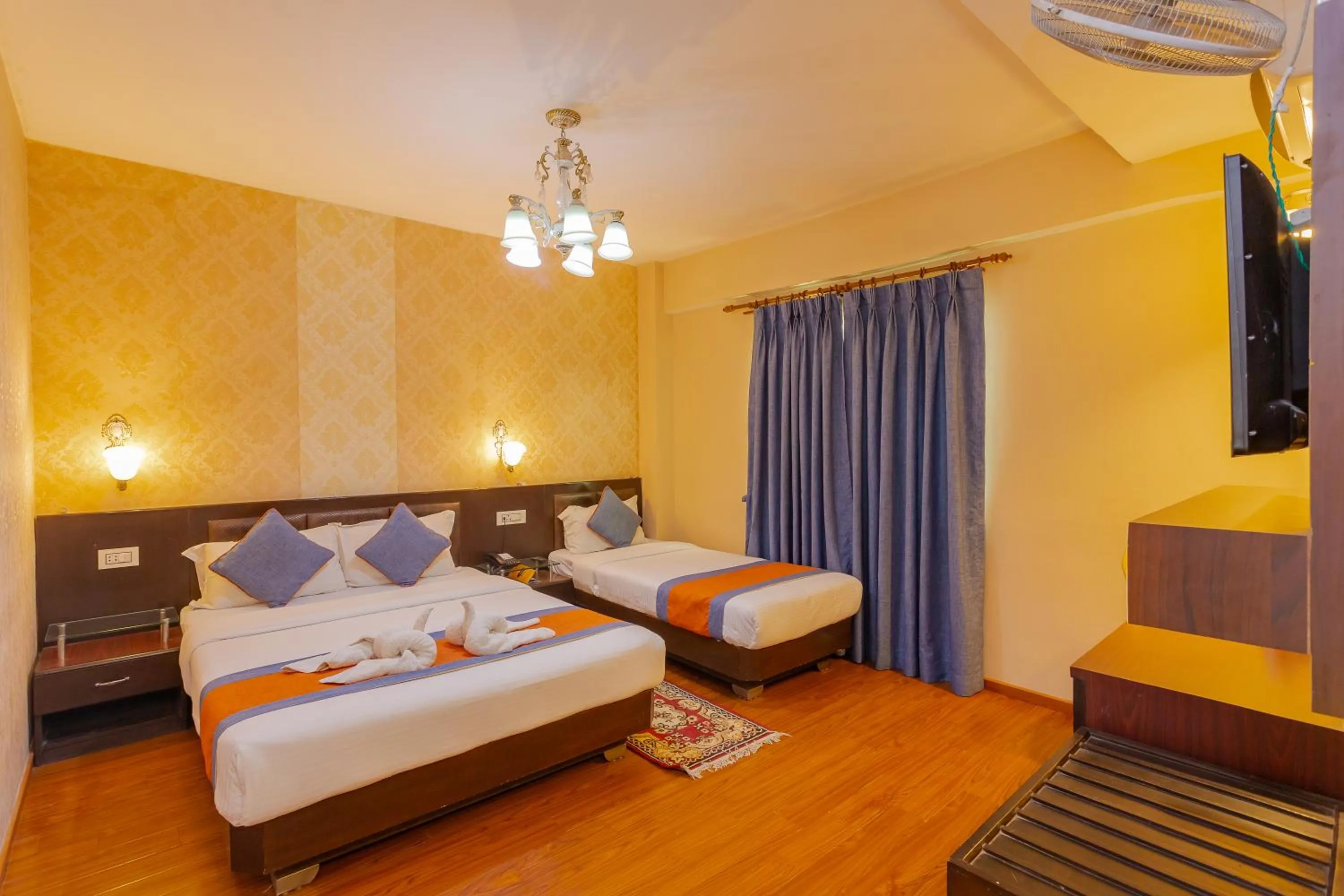 Bed in Hotel Royal Kathmandu