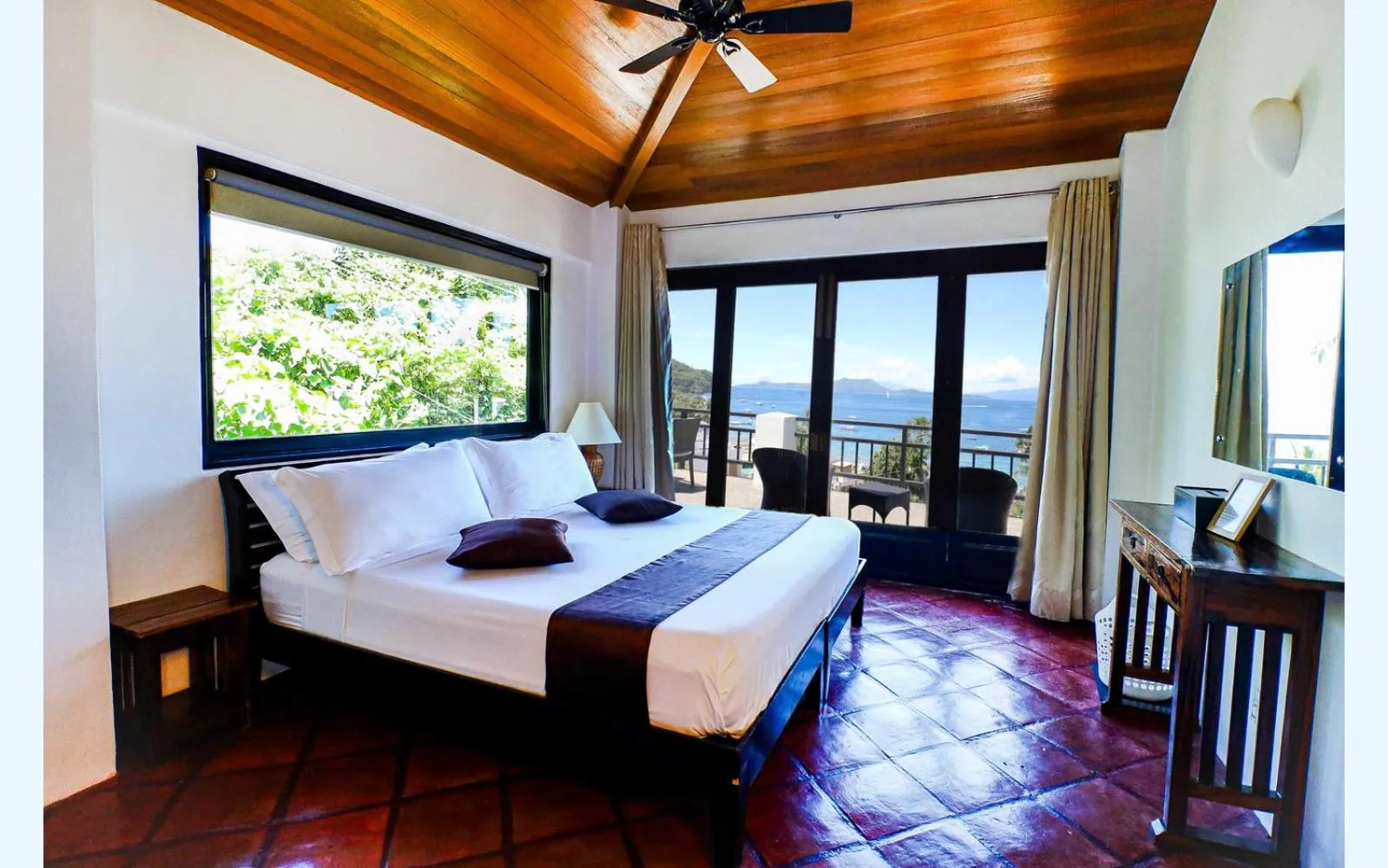 Bed in Out of the Blue Resort