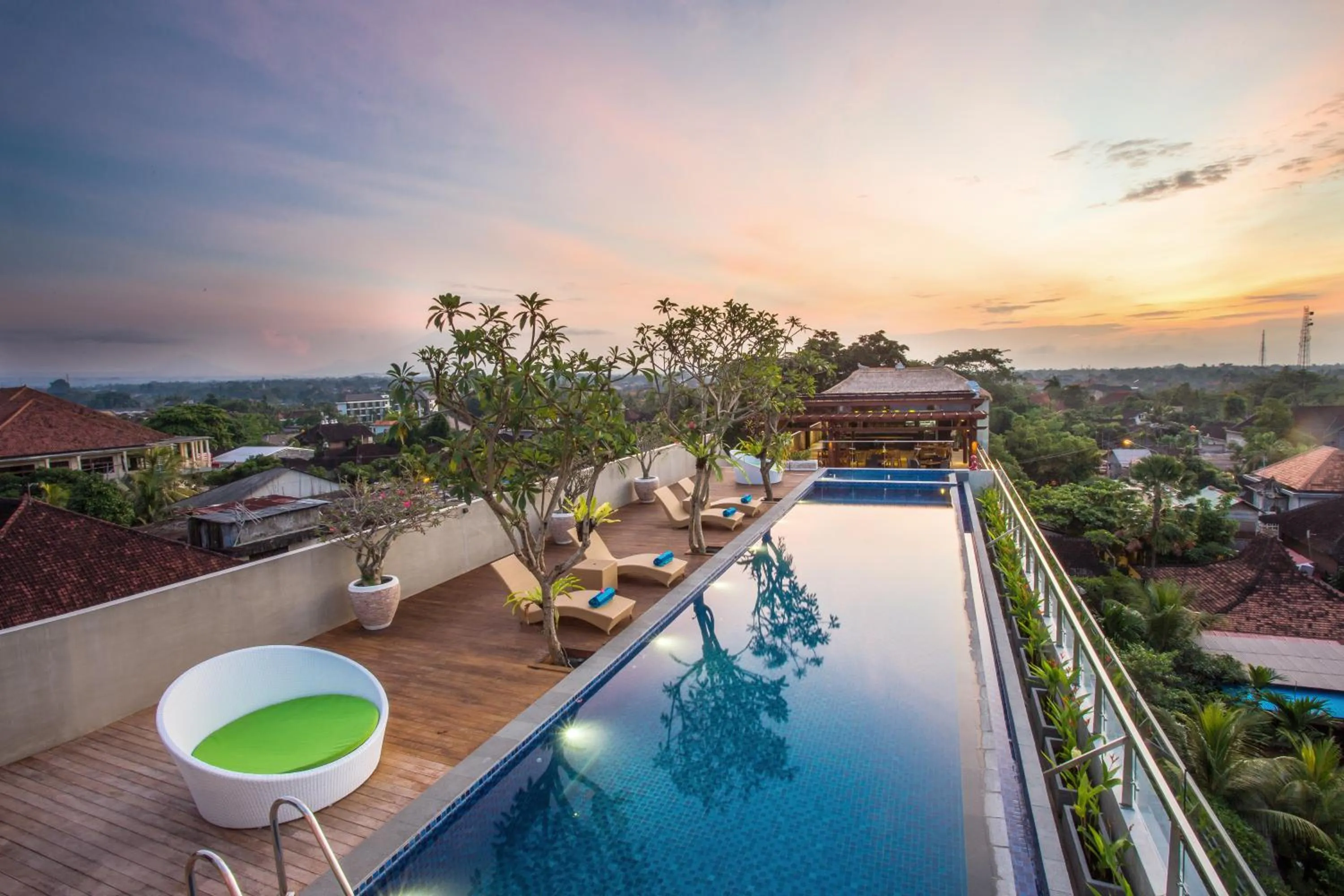 Pool view in MaxOneHotels at Ubud - CHSE Certified